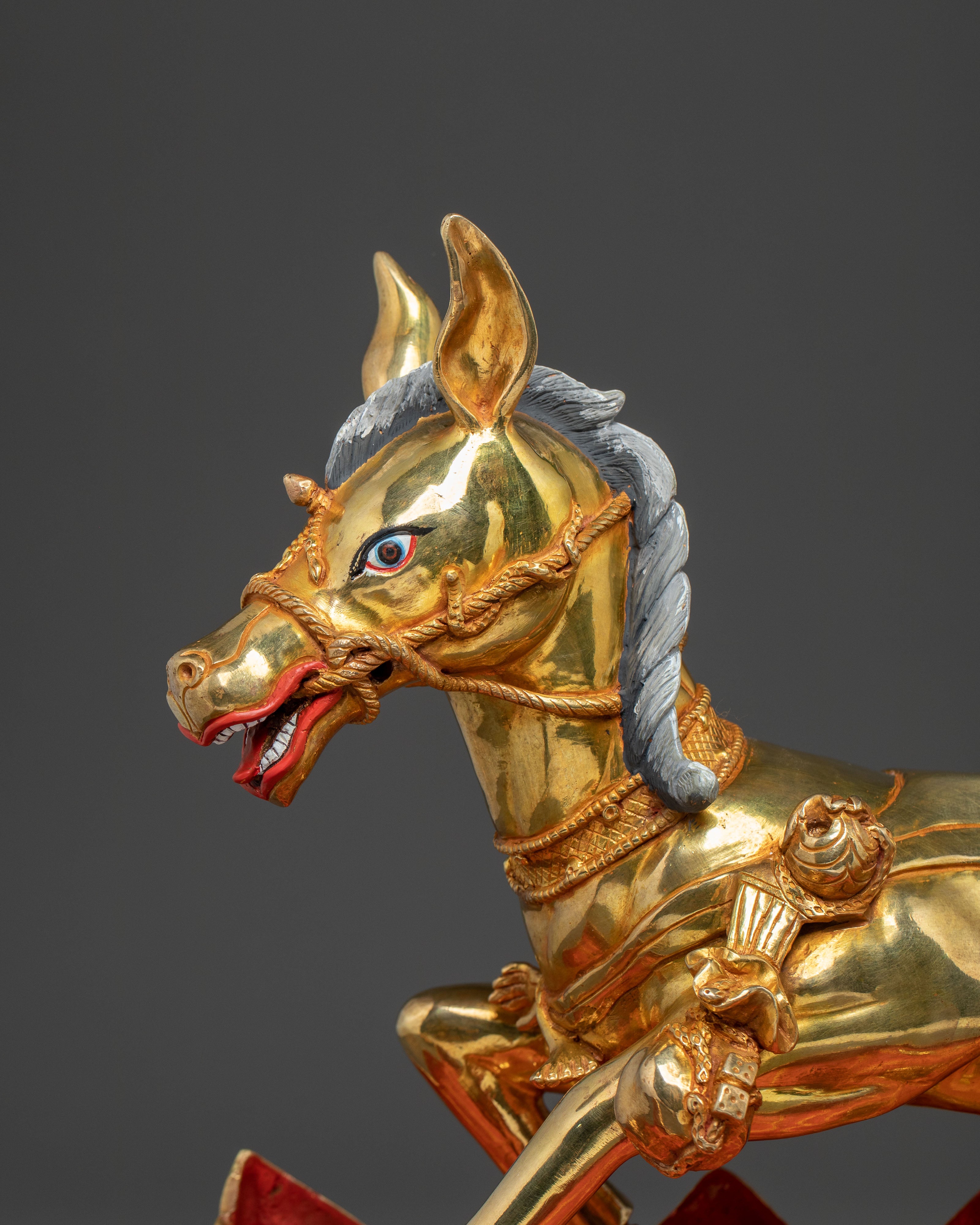 Palden Lhamo Wrathful Protector Statue: Fierce Protector Goddess