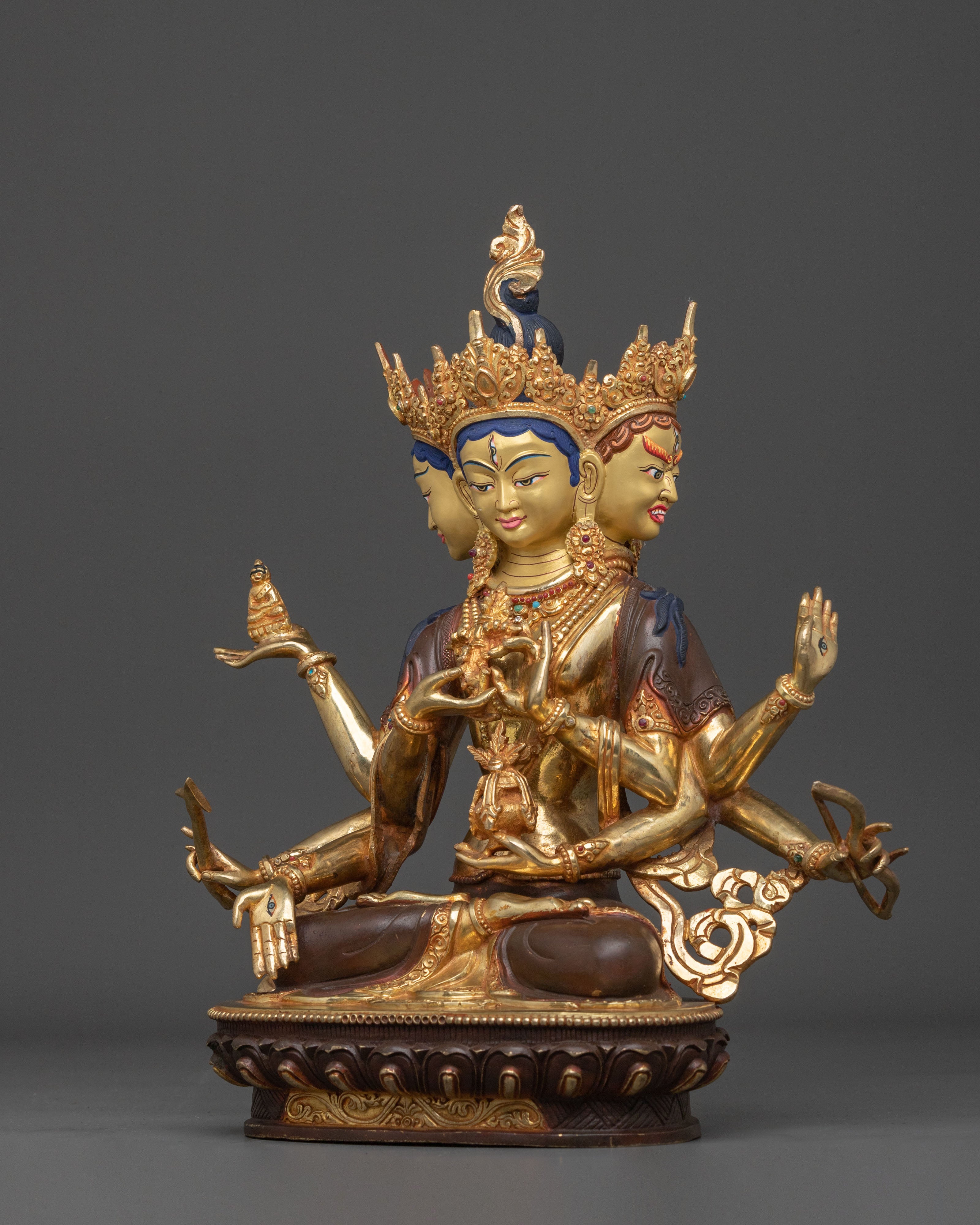 Dakini Namgyalma Statue | 24K Gold Gilded Figurine