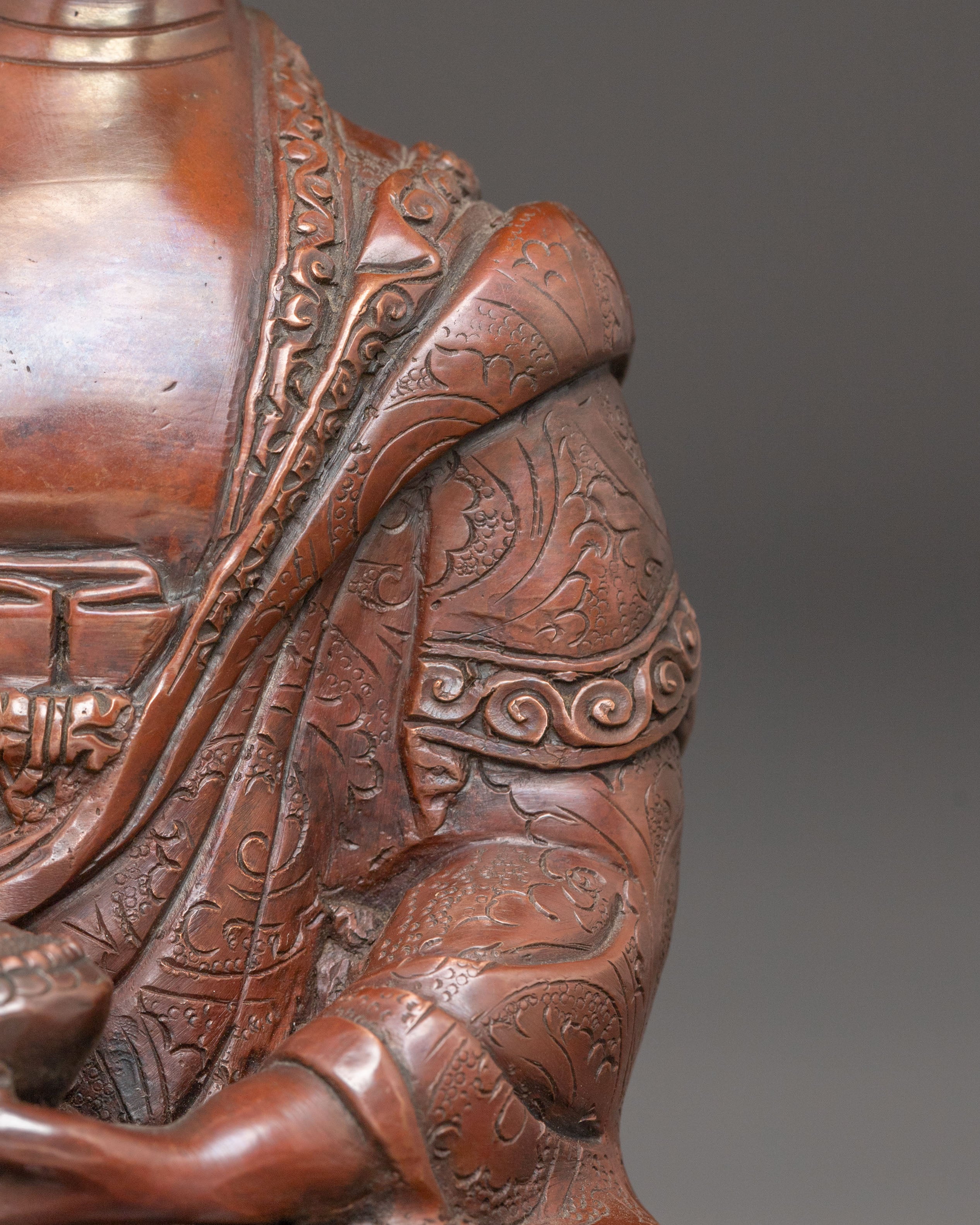 Buddha Shakyamuni, Handcrafted Copper Statue | Enlightenment Symbol