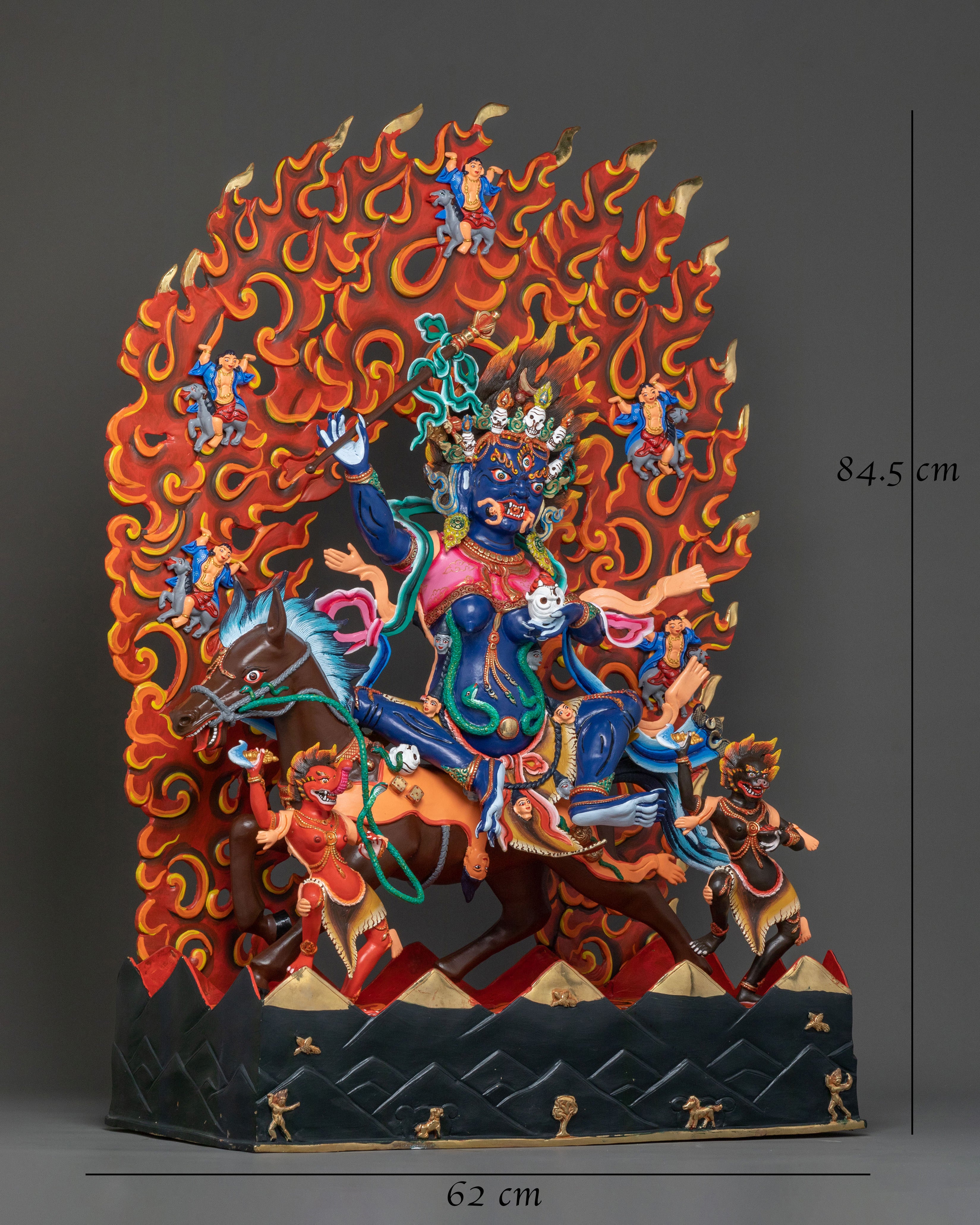 Palden Lhamo Statue: Buddhist Protector of Wisdom & Courage