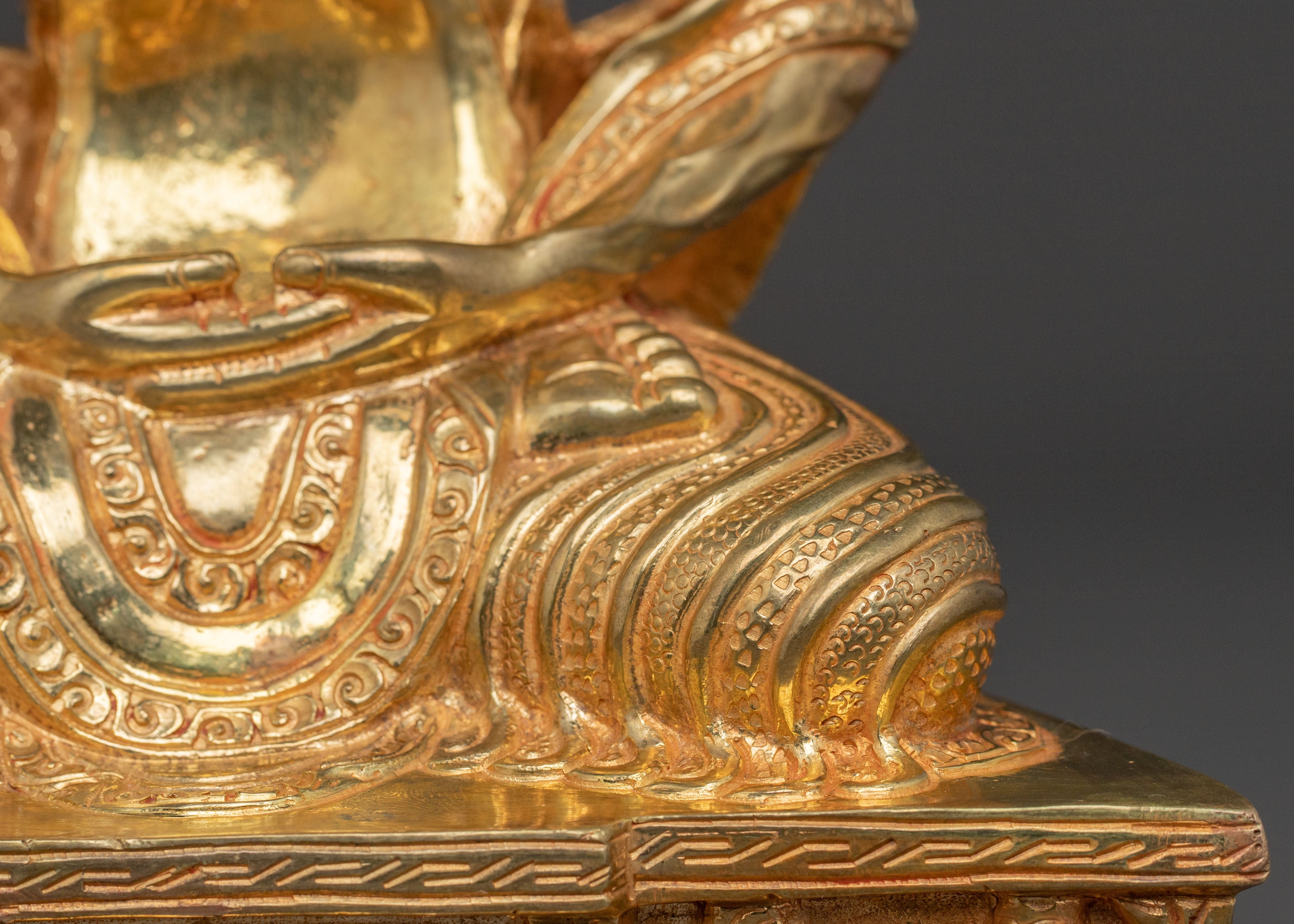 Spiritual Fasting Buddha Statue – Exquisite Handcrafted Copper Statue