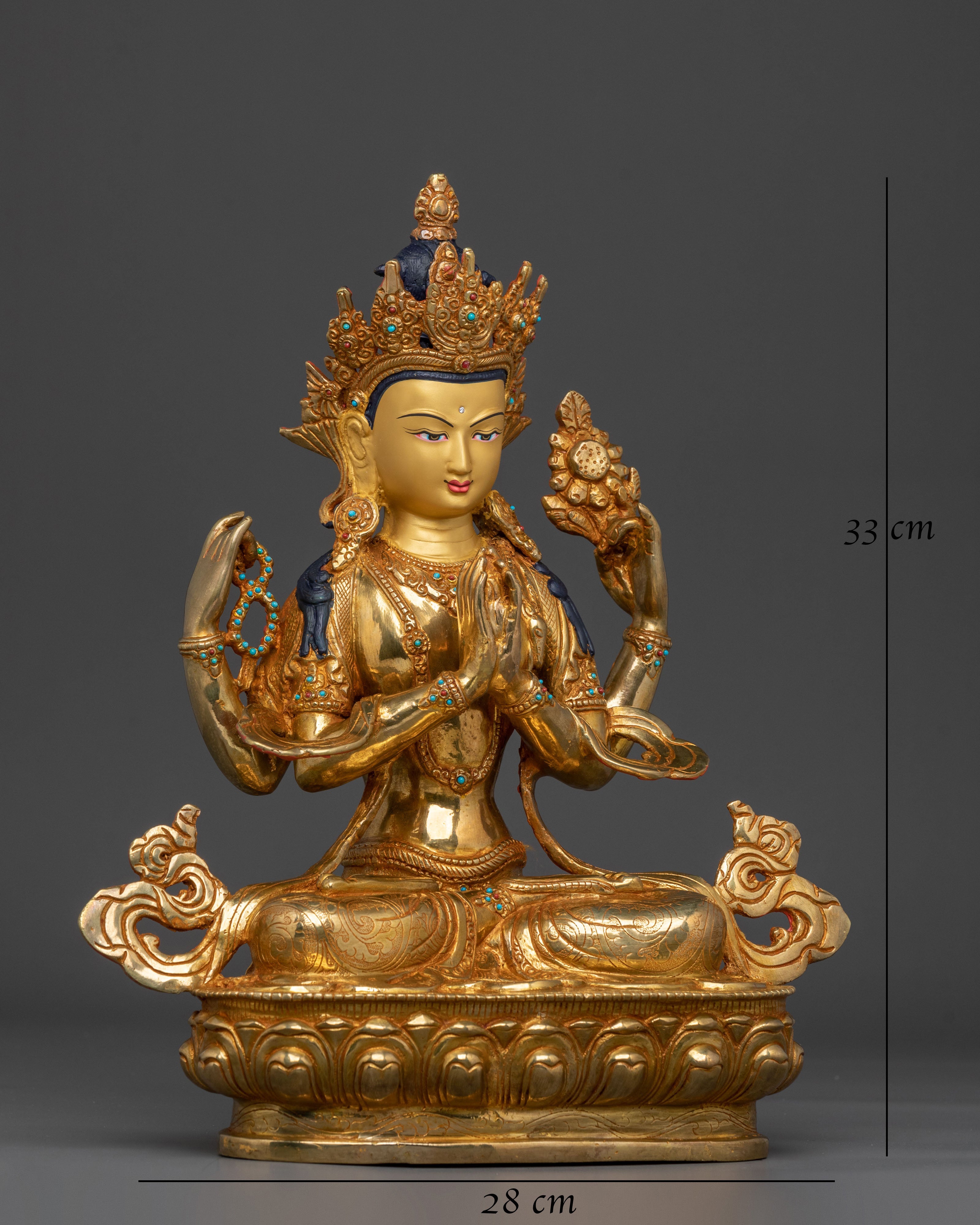 Sacred Chenrezig Buddhist Statue | Home Decor