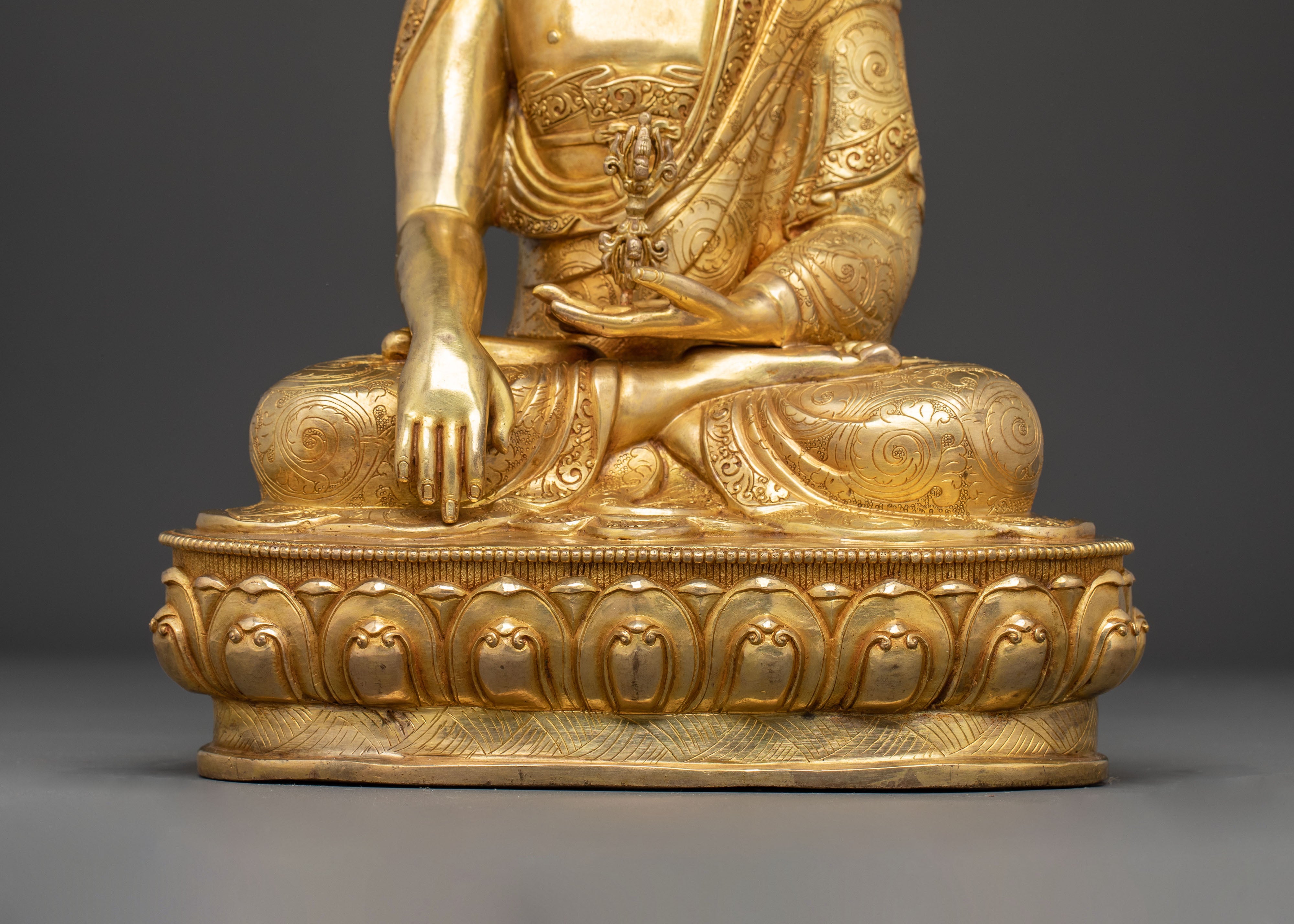 Golden Handmade Statue of Mitrgupa | Tantric Protector Deity