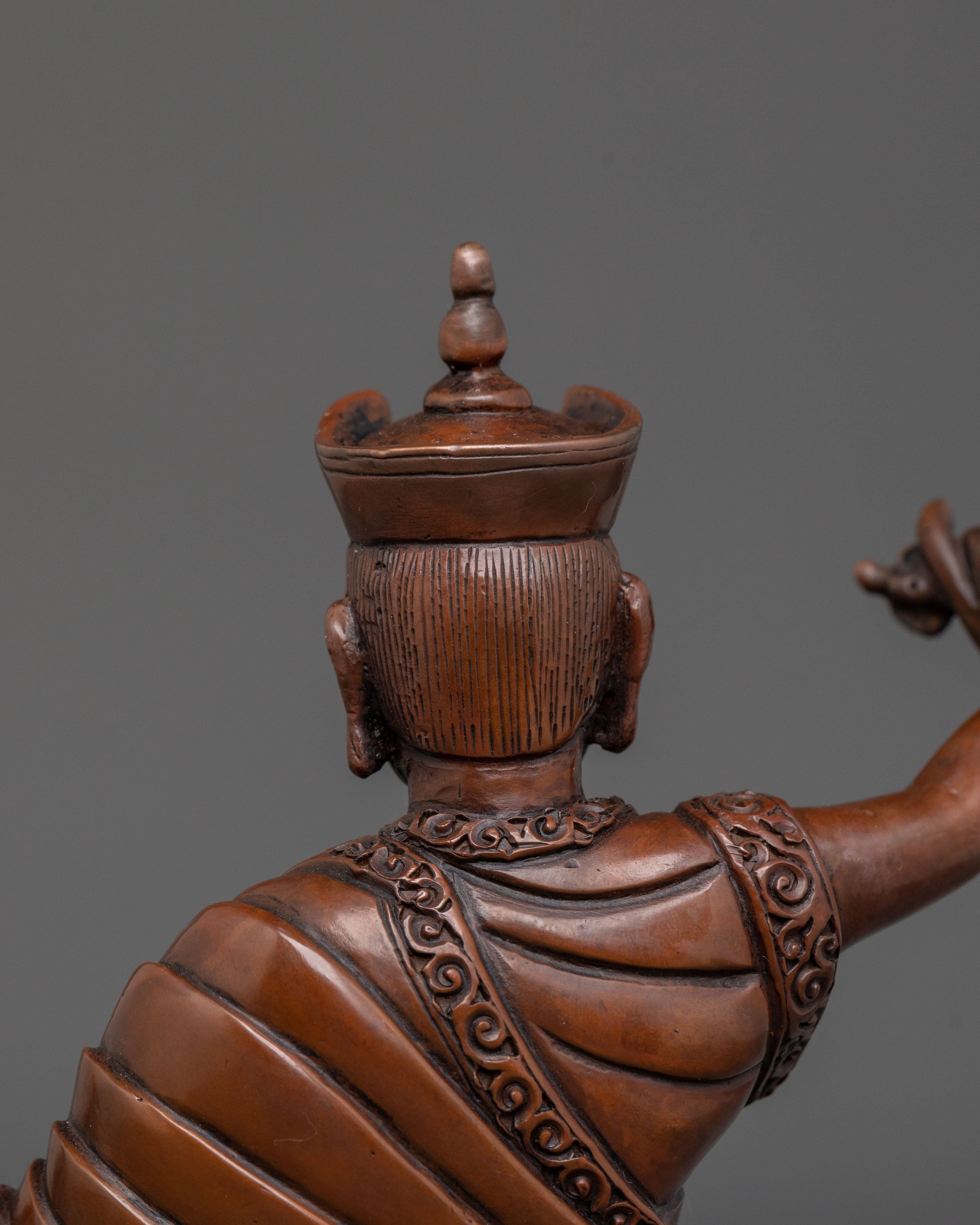 Tibetan Buddhist Master Karmapa Statue | Sacred Buddhist Altar Decor