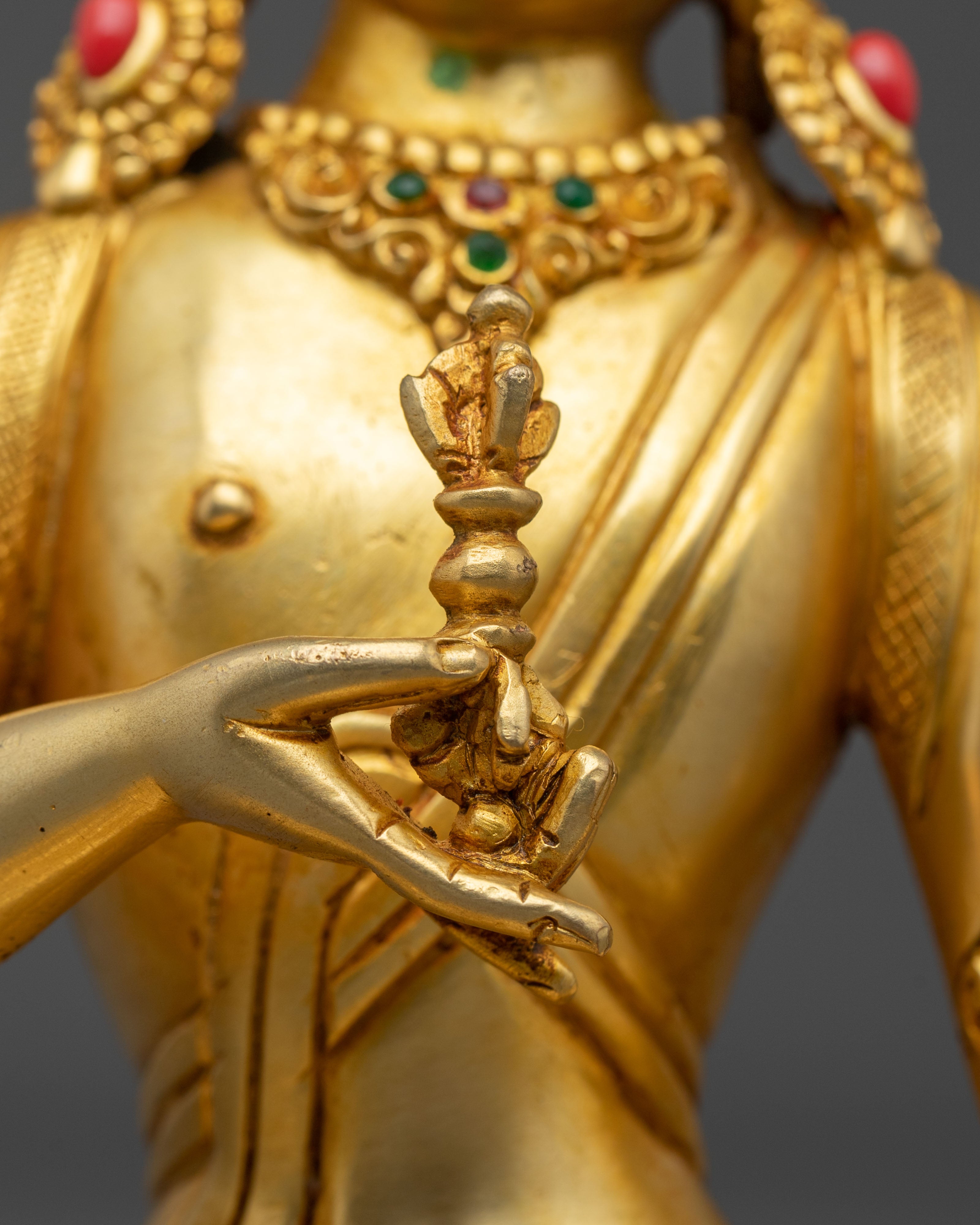 Six Bodhisattva Meditation Statue Set | 24K Gold Gilded Copper Sculptures