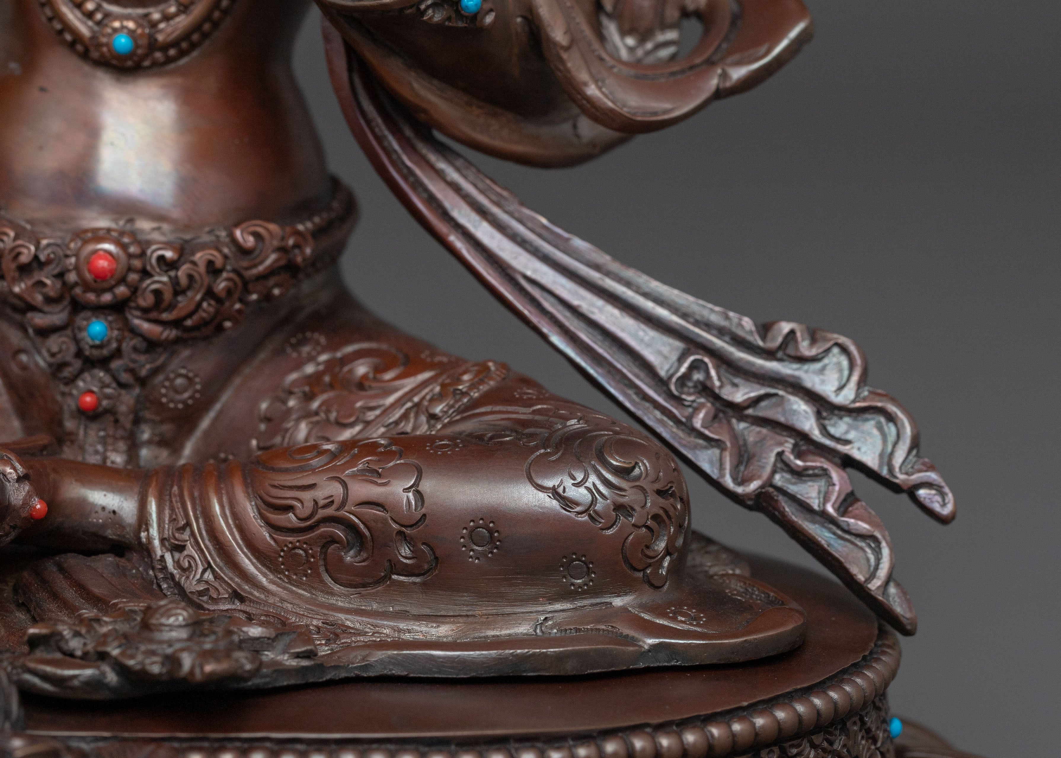 Green Tara Sacred Goddess Figurine | Tibetan Meditation Art