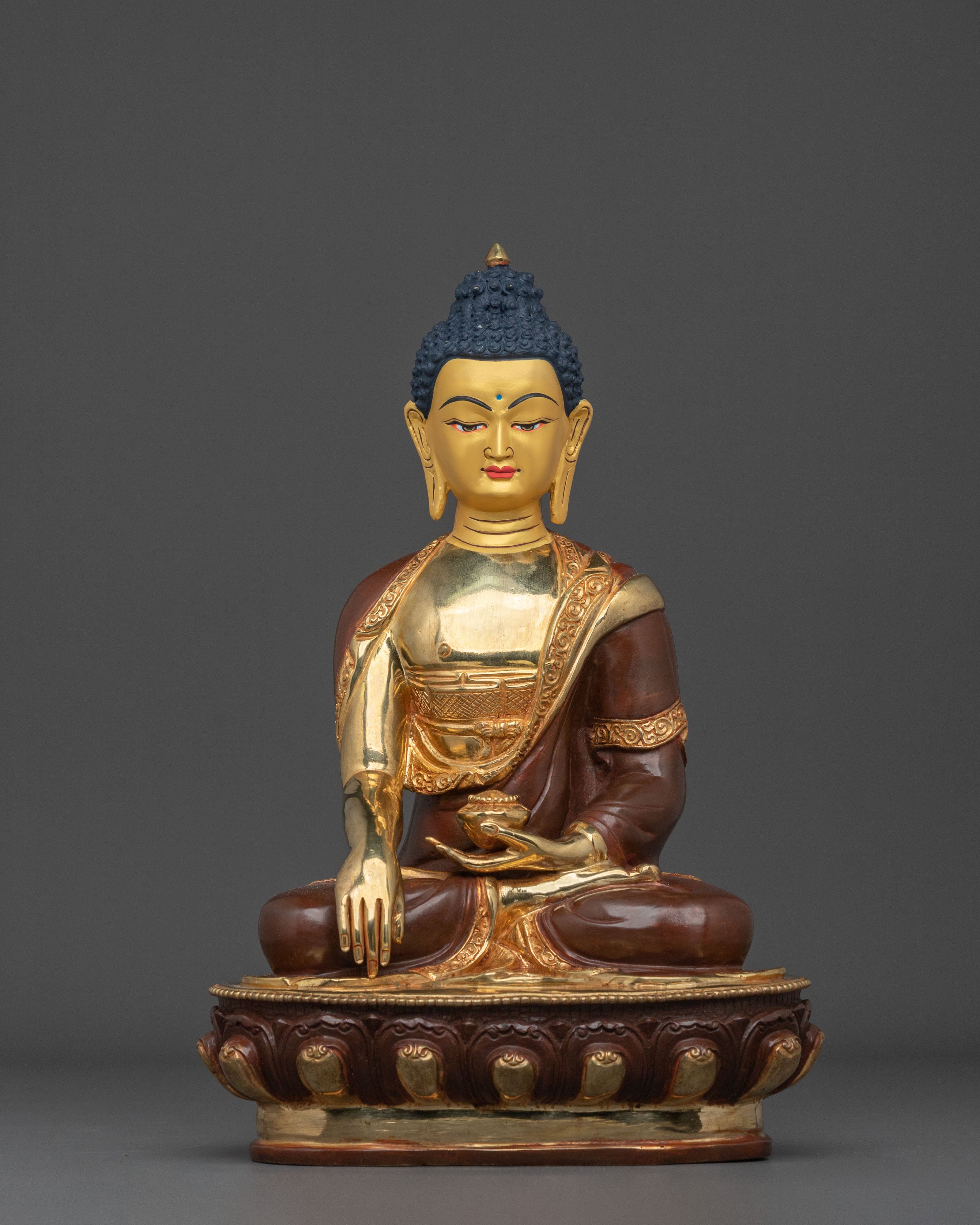 Handcrafted Shakyamuni Buddha Vajrayana Sculpture