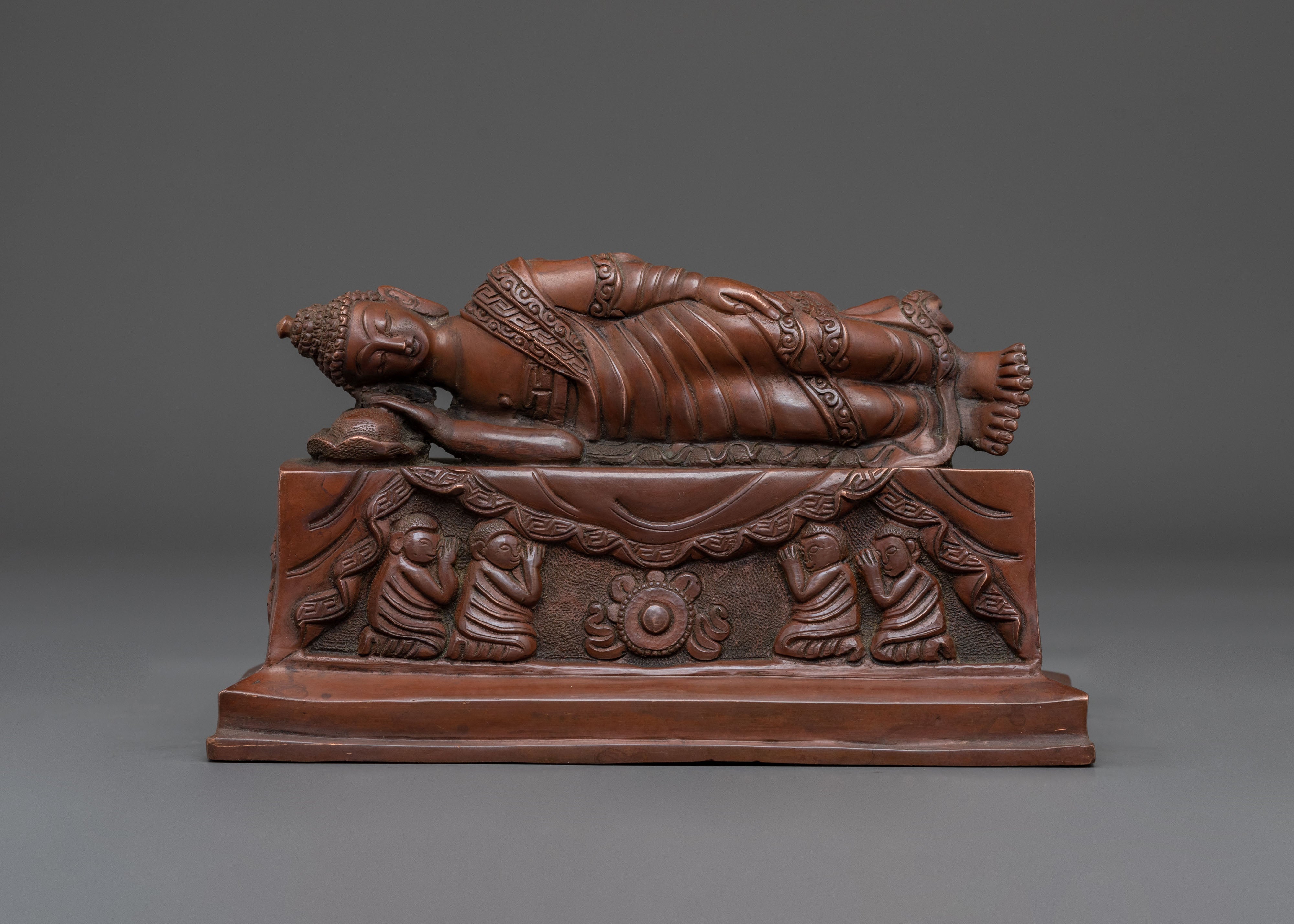 Handcrafted Sleeping Buddha Statue | Home Decor