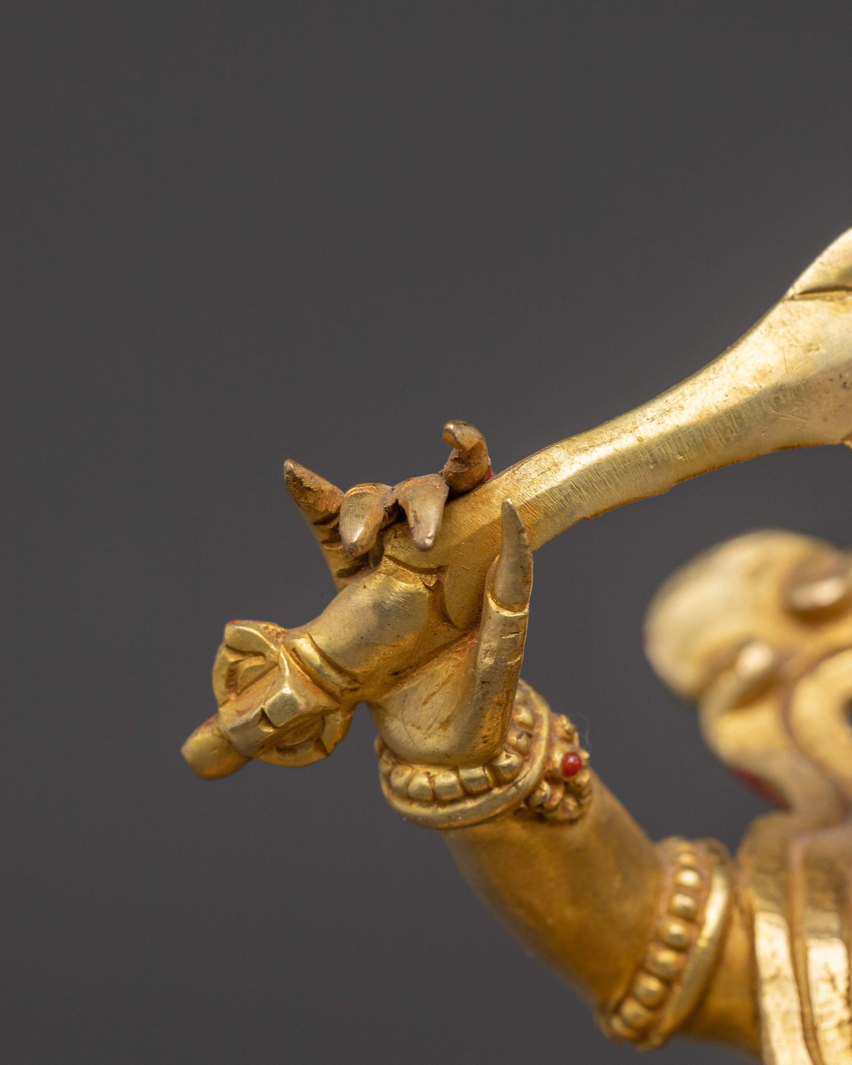 Himalayan Sculpture of Four Armed Mahakala | Protector Deity