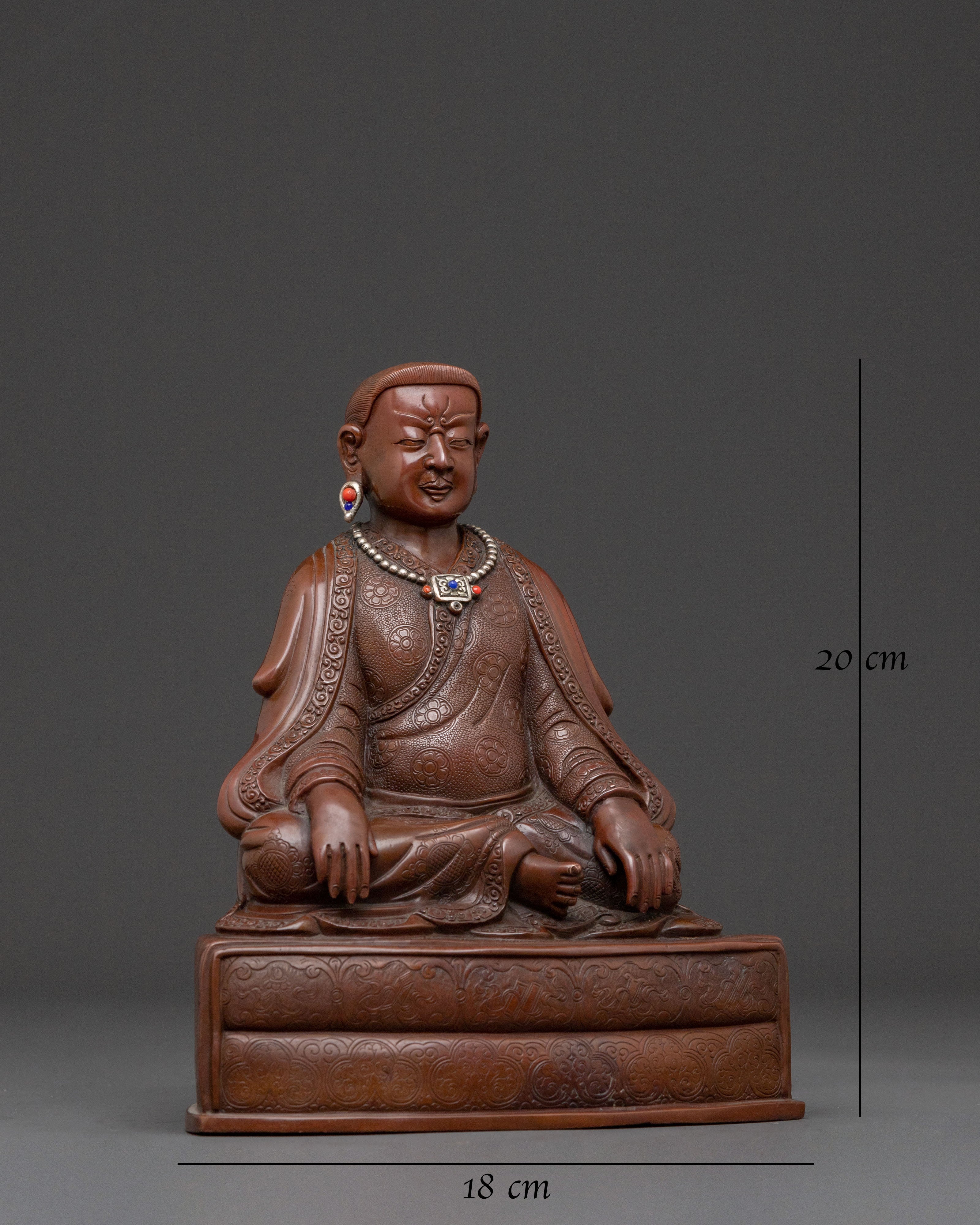 Marpha Serene Buddhist Statue with Silver Plating
