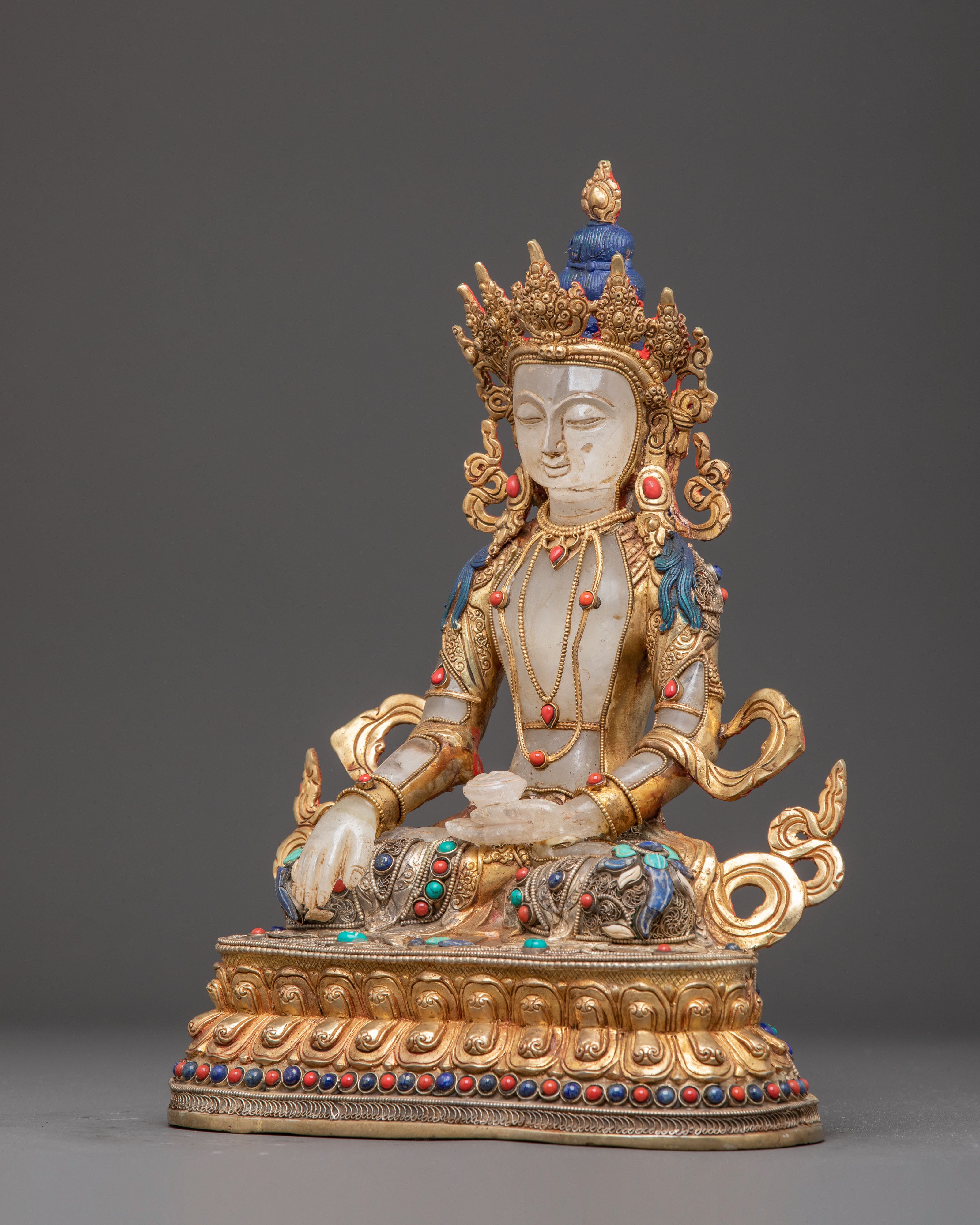 24K Gold Gilded Shakyamuni Buddha Statue | The Awakened One