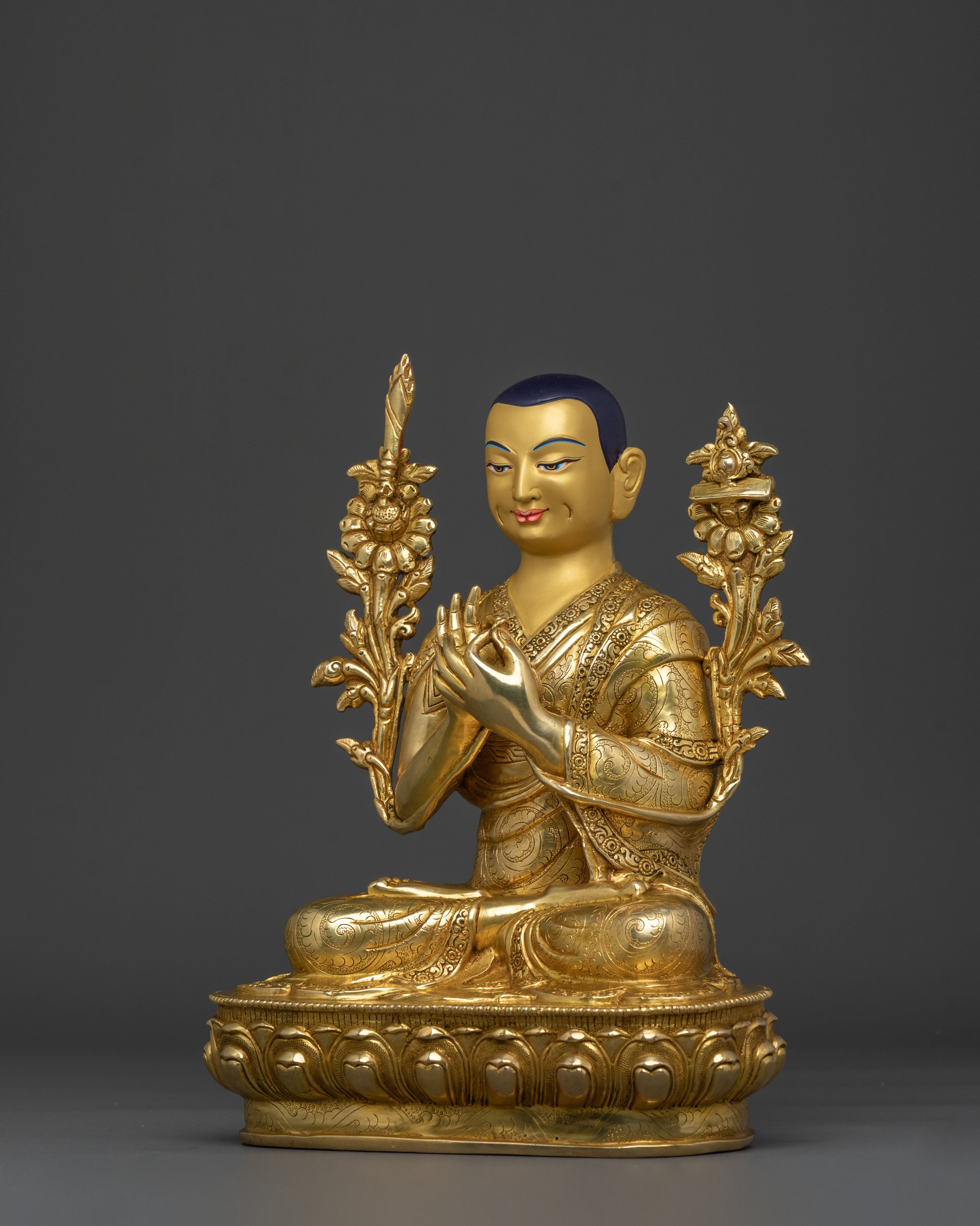 Tsongkhapa with Disciples Sculpture Set | Altar Home Decor
