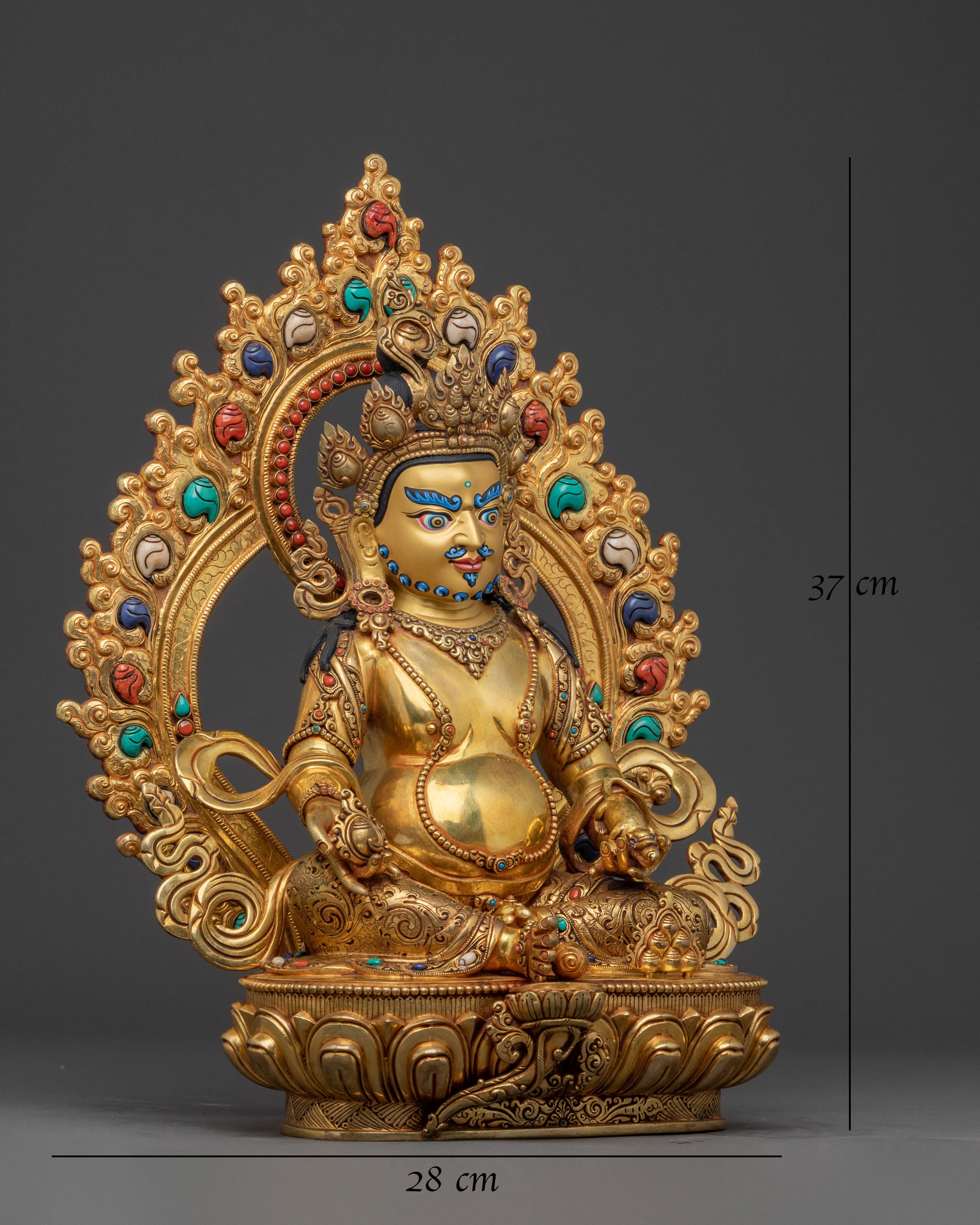 Golden Dzambhala Sacred Statue