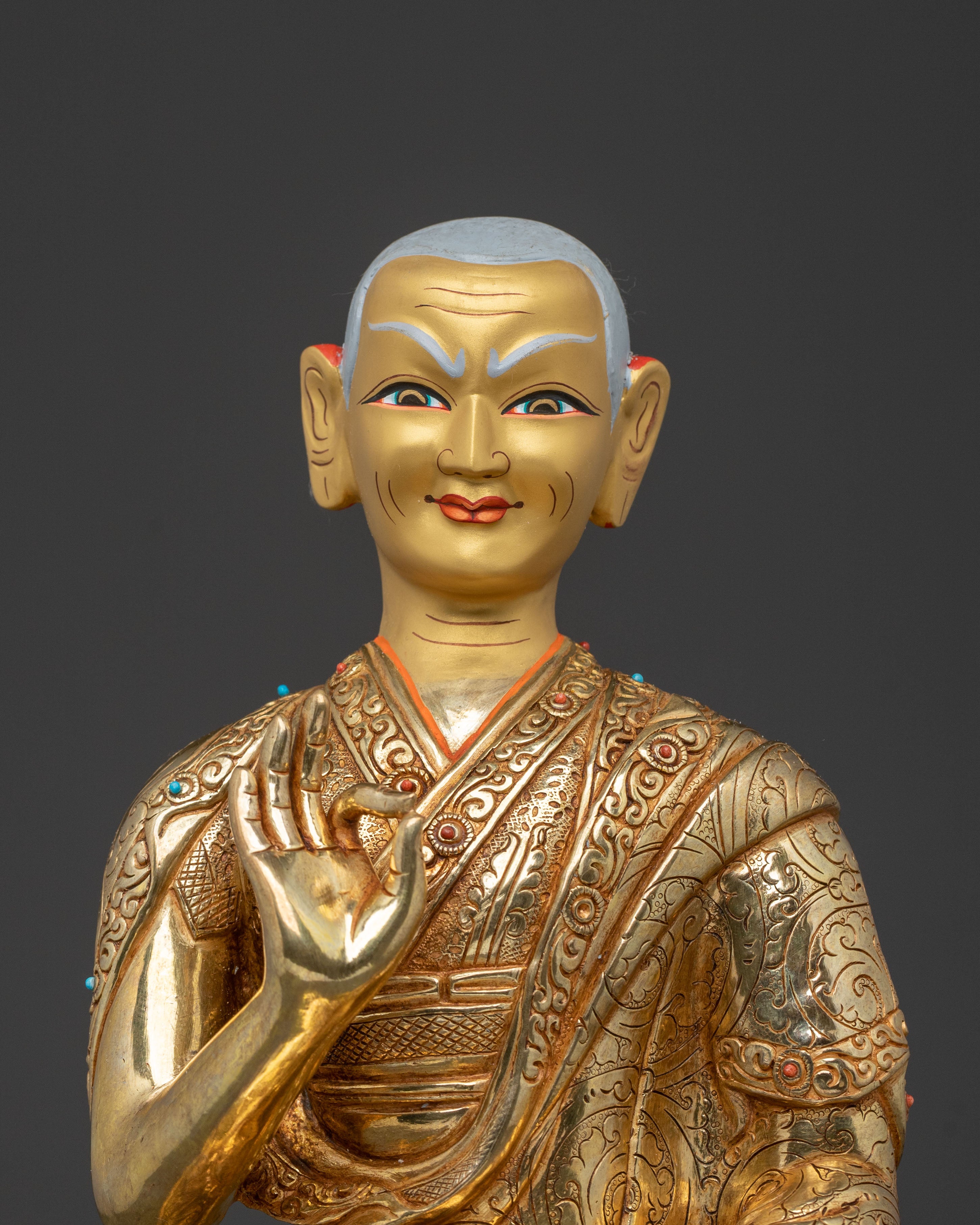 Tsongkhapa with Disciples Statue | Buddhist Masters