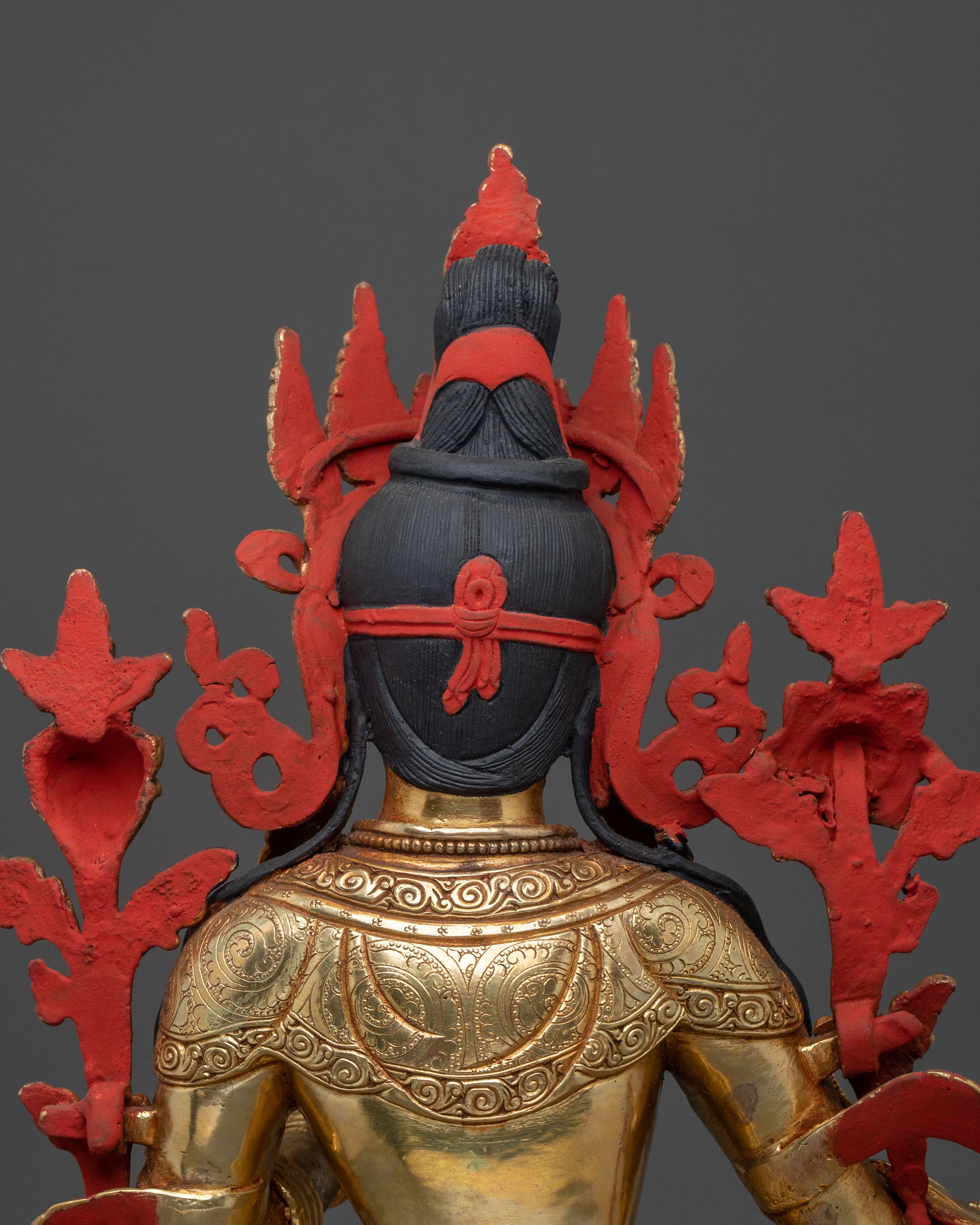 Green Tara Himalayan Sacred Sculpture | Symbol of Longevity and Blessings