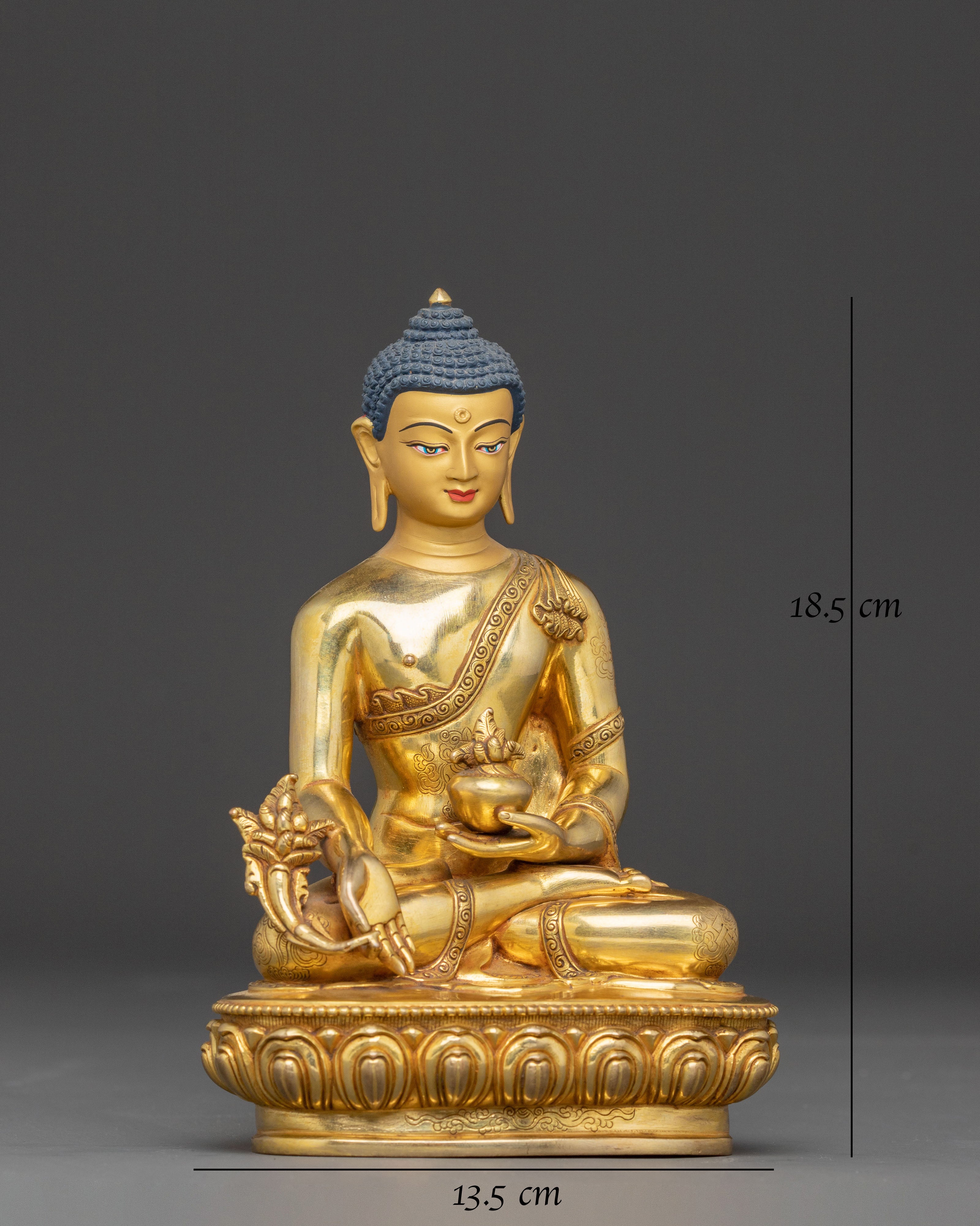 Radiant Statue of Healing Buddha