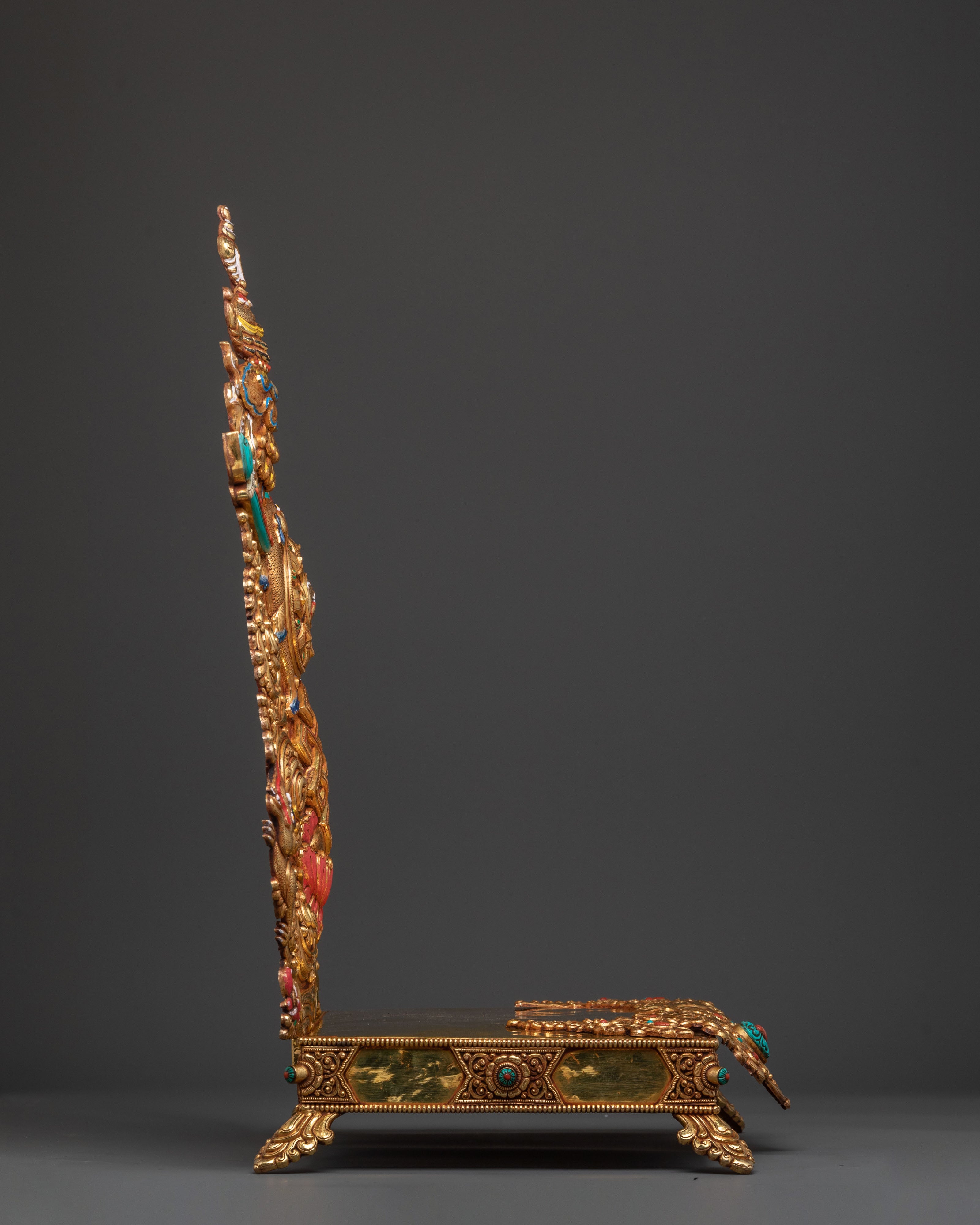 Golden Buddhist Throne: Home Decor