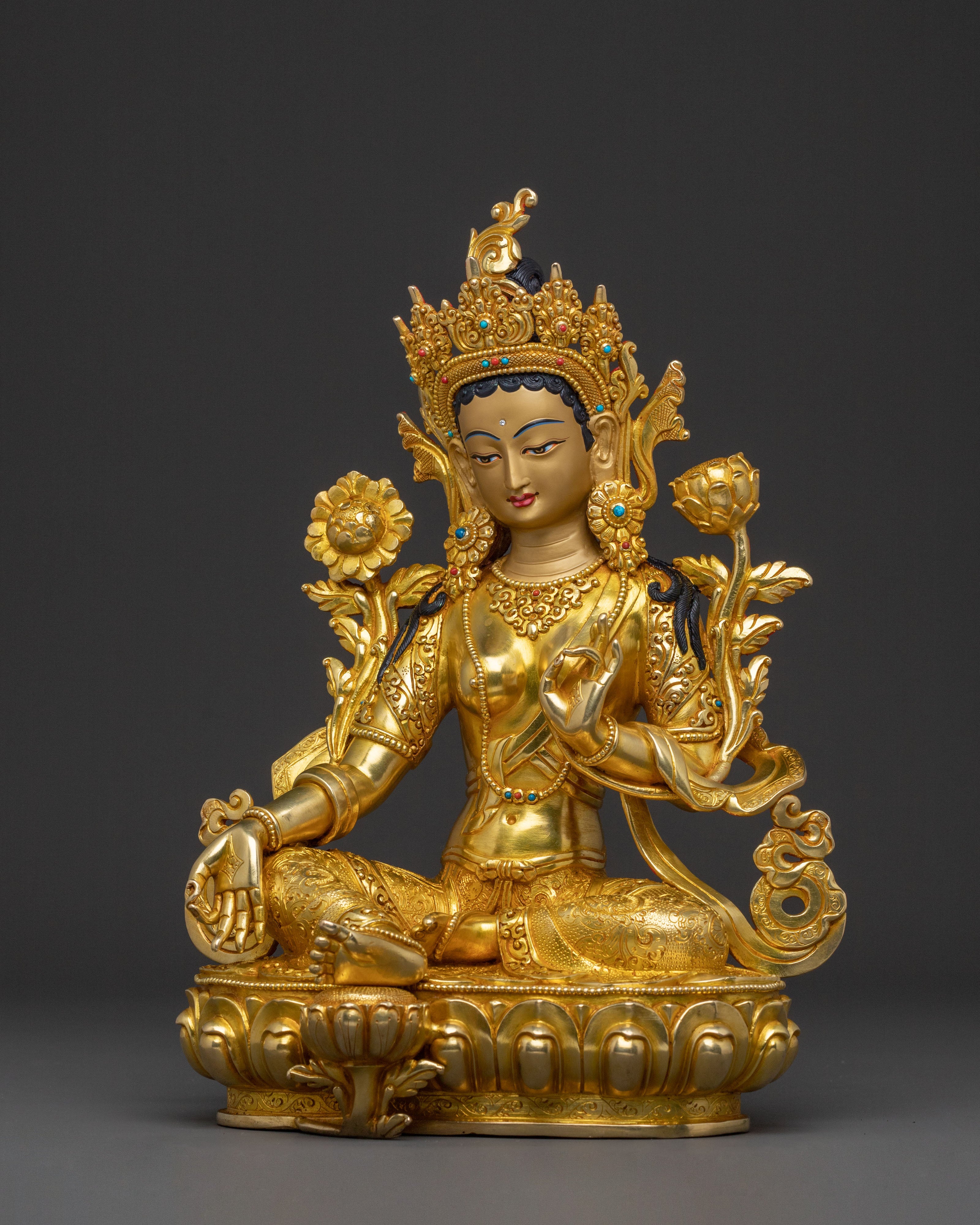 Green Tara Statue Swift Compassionate