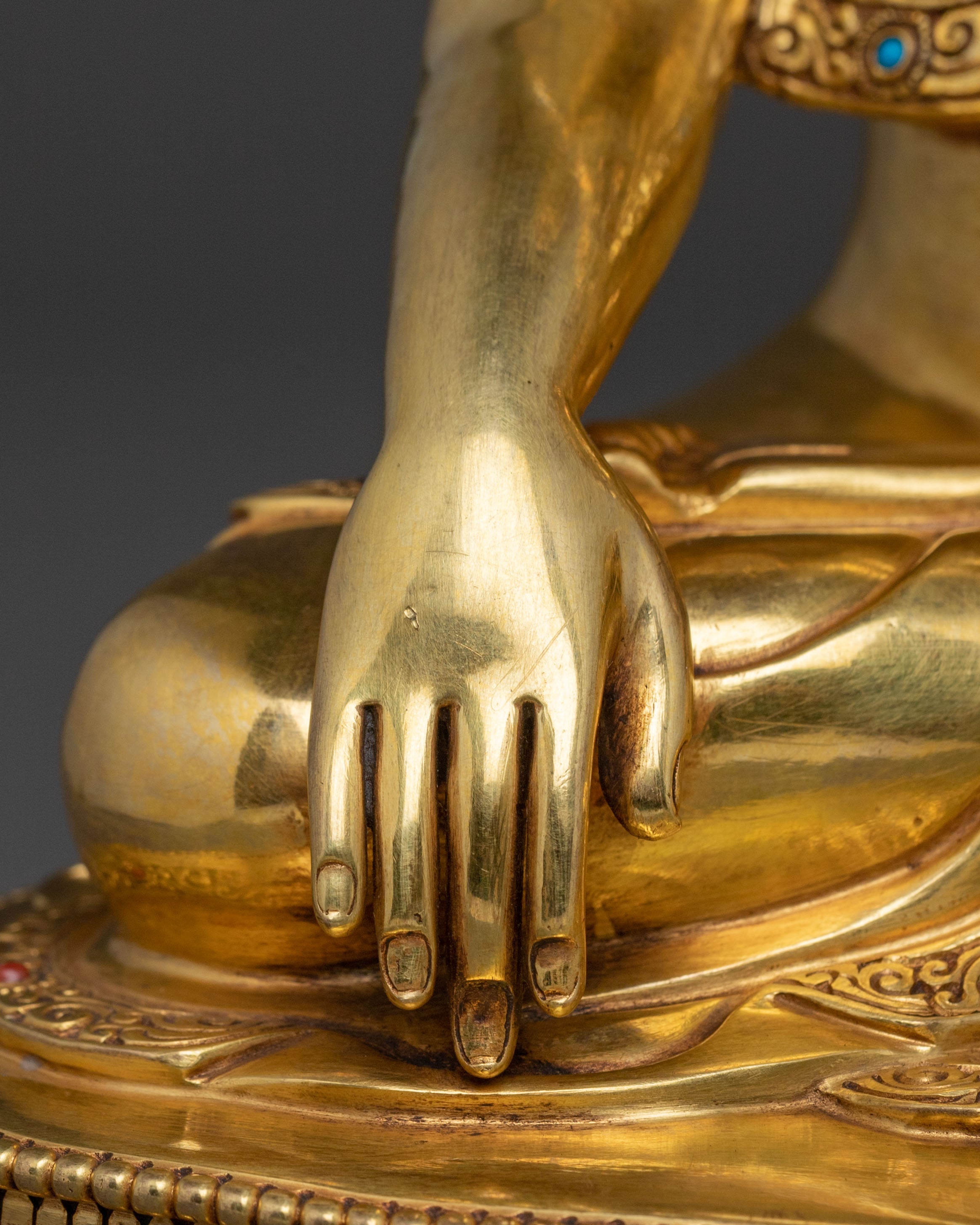 Mitrugpa Sacred Buddha Statue with Antique Finish