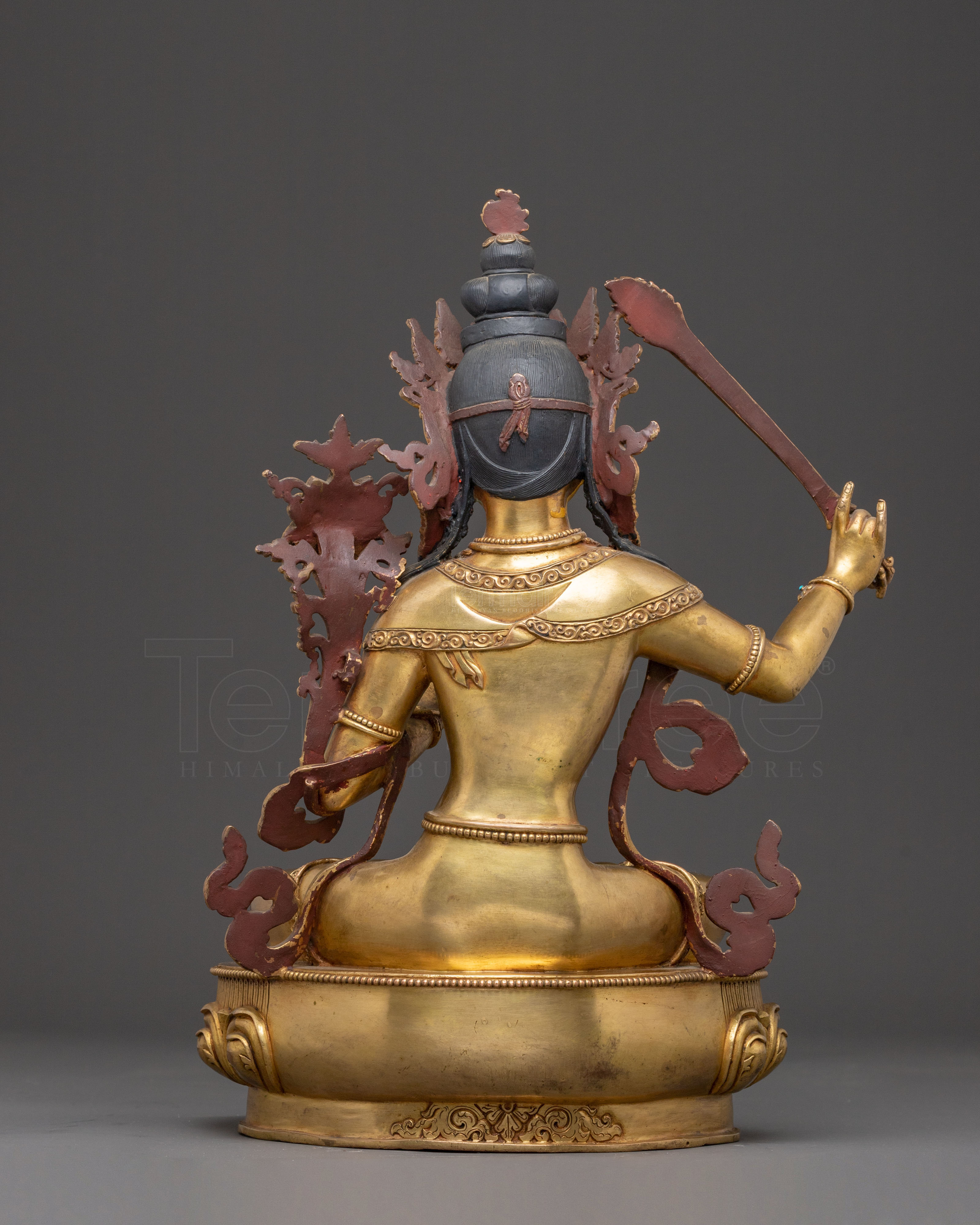 Handmade Manjushri Statue of Power and Wisdom | Spiritual Altar Decor