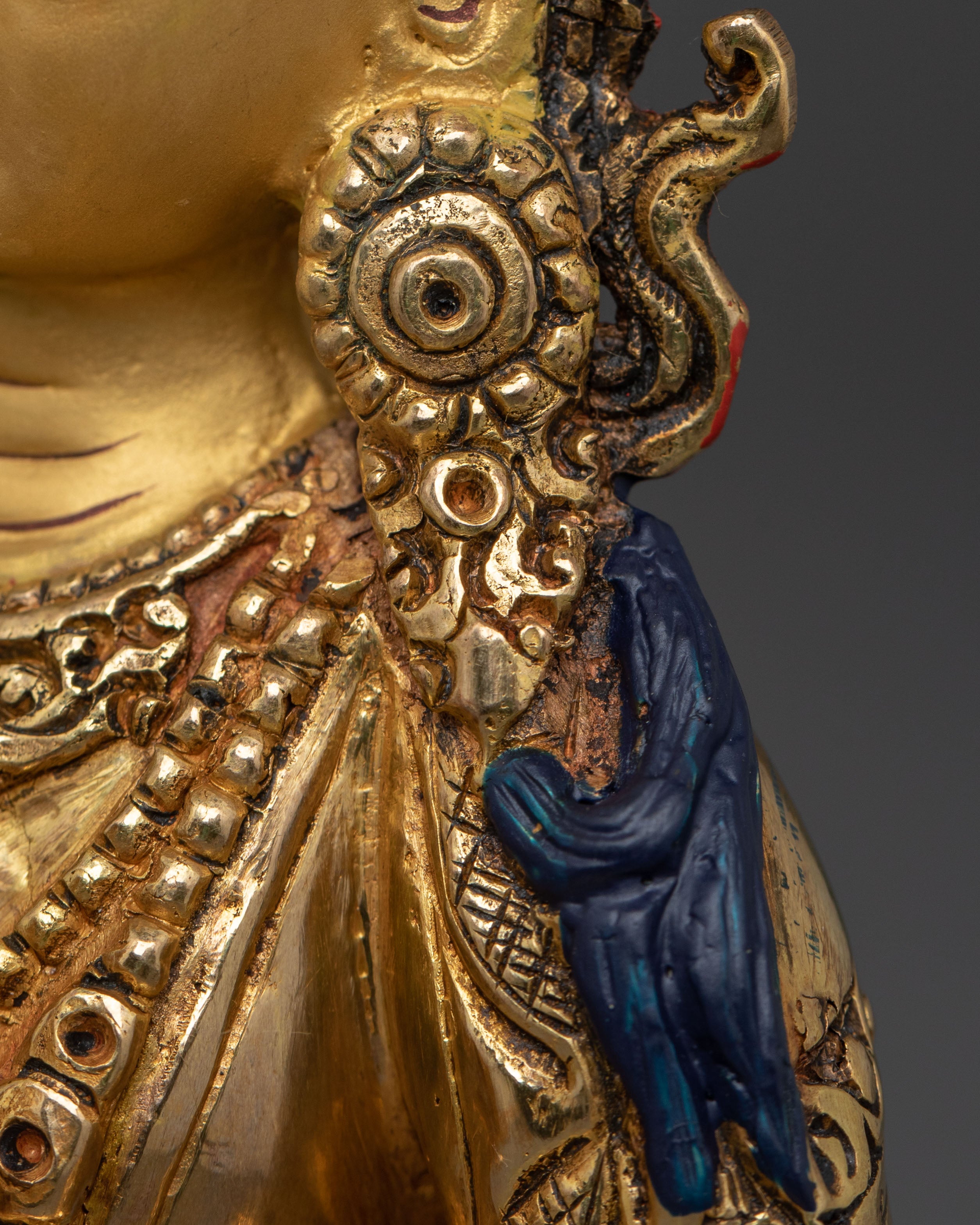 Tibetan Vajrasattva Sacred Statue | Tibetan Buddhist Altar Decor
