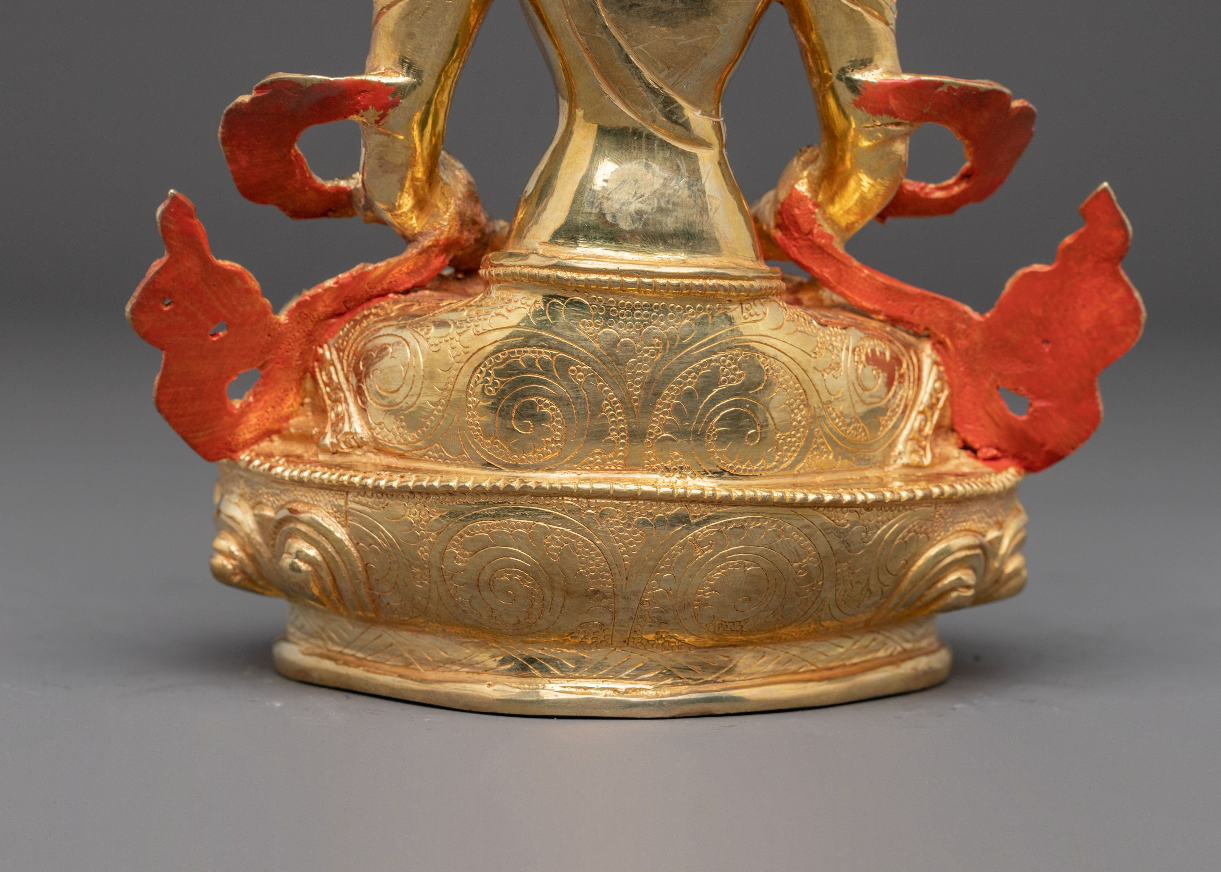 Amitayus Copper Handcrafted Statue | Boundless Light Buddha