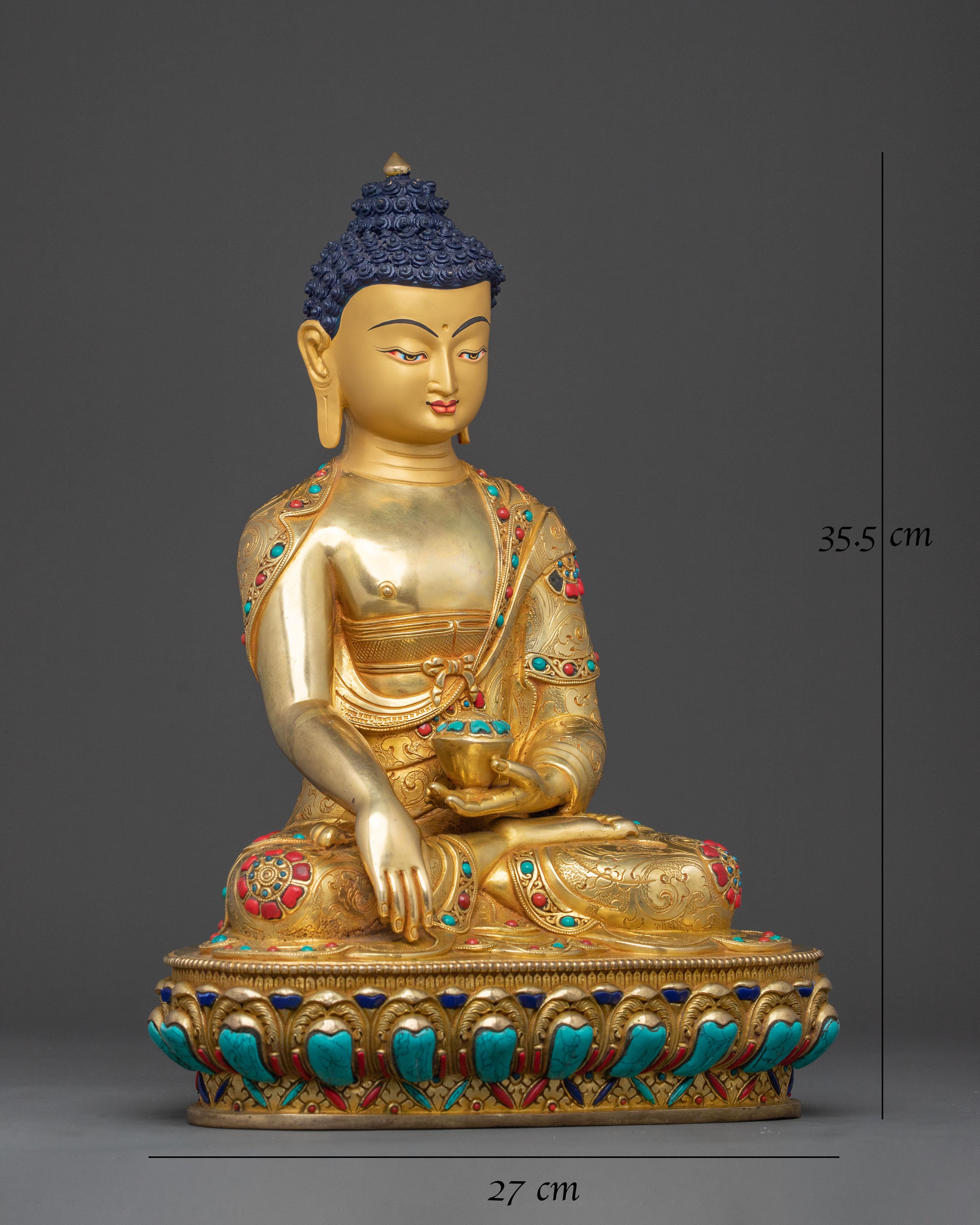 Shakyamuni Buddha Ritual Statue | Meditation Shrine Sculpture