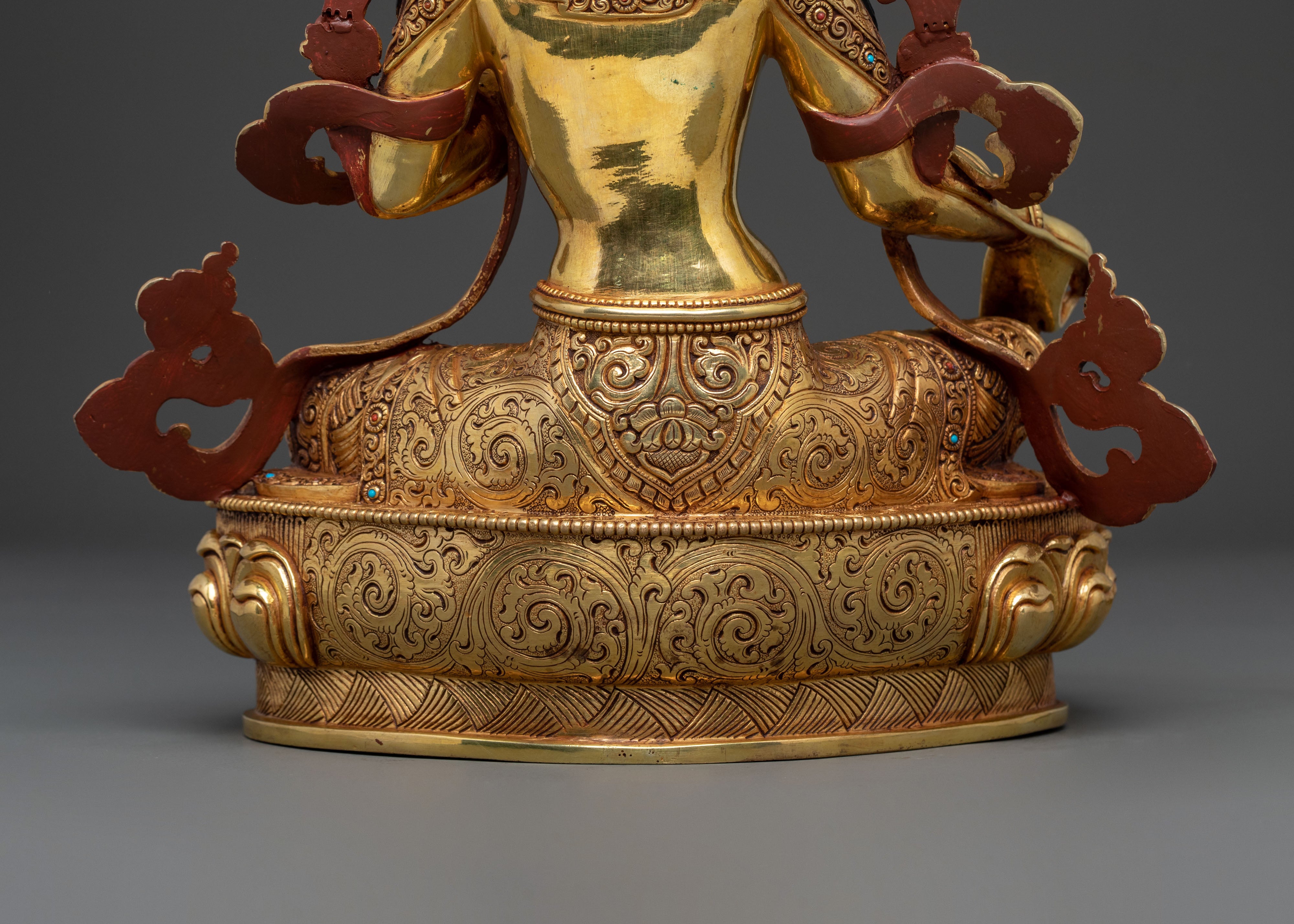 Handcrafted Green Tara Sacred Sculpture