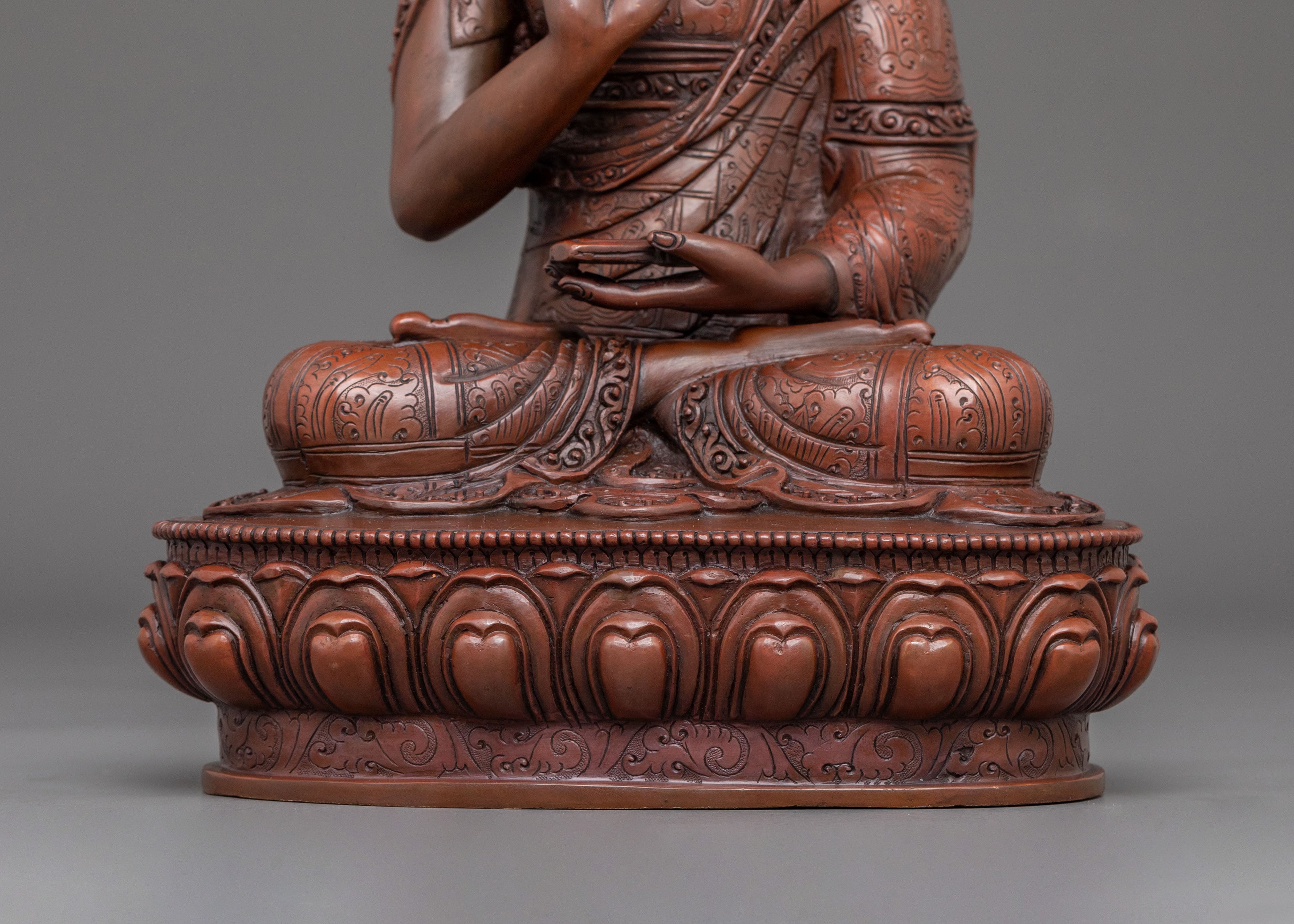 Handcrafted Disciples Figurine of Tsongkhapa | Home Decor