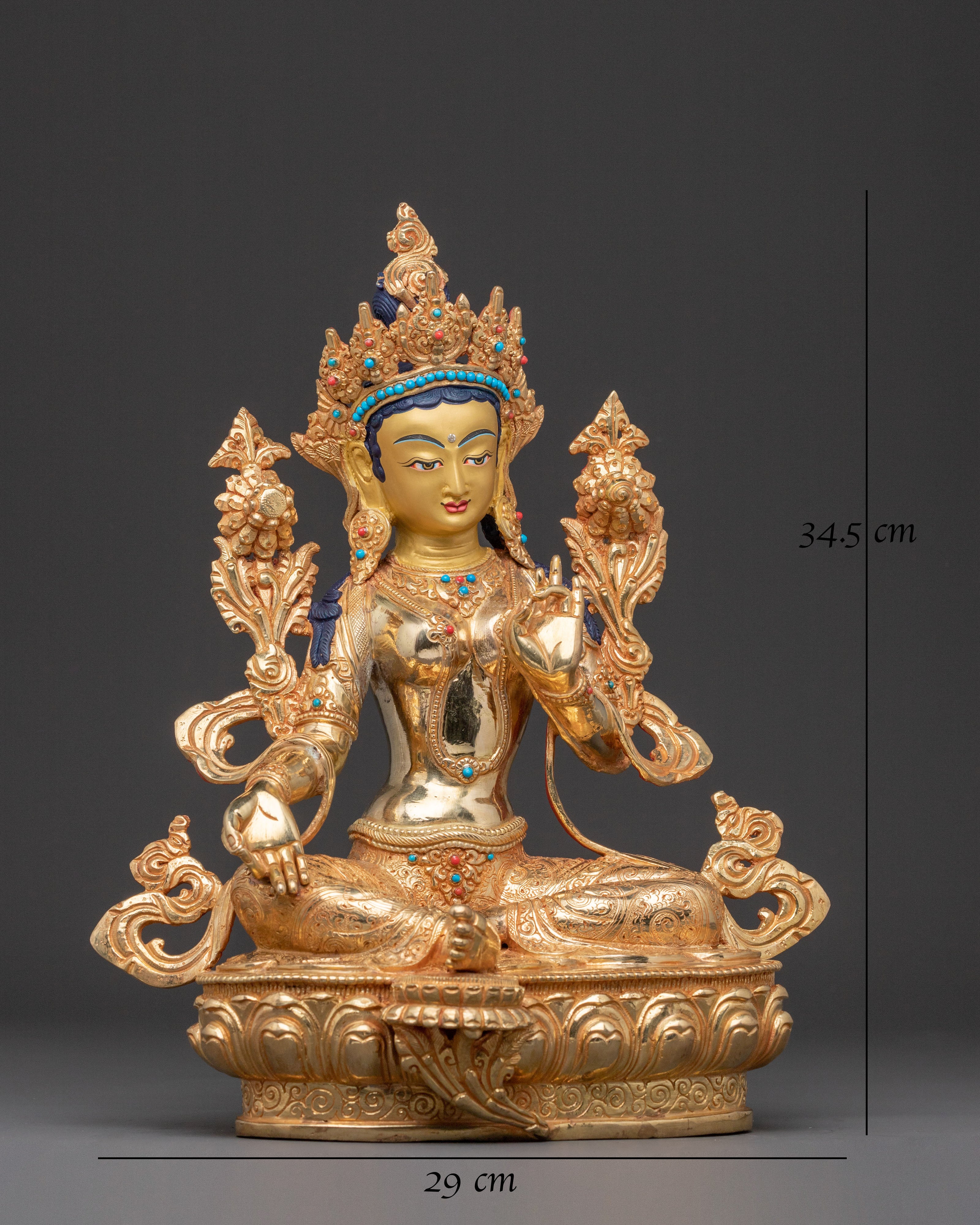 Green Tara Statue – Handcrafted Devotion