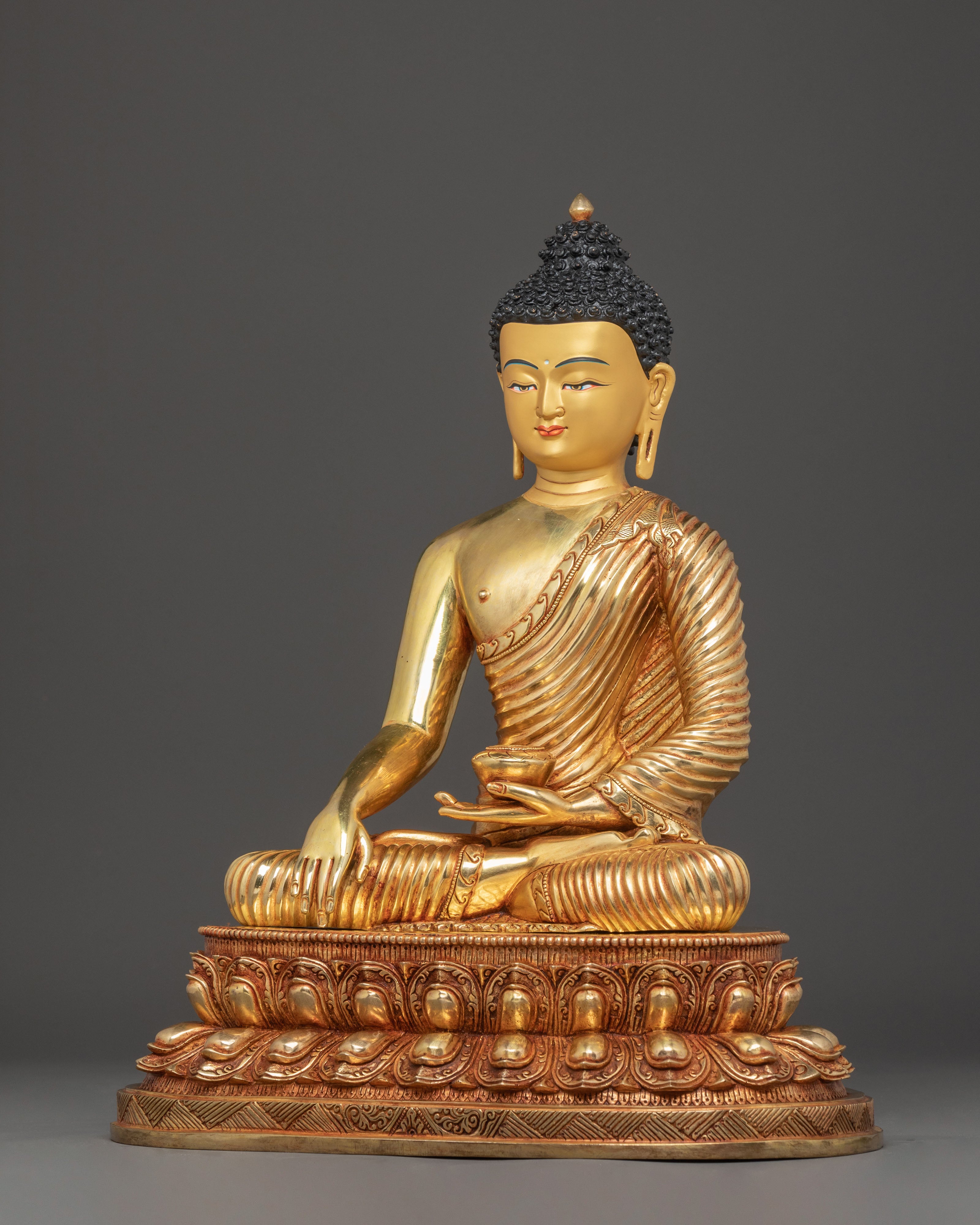 Handmade Copper Shakyamuni Buddha Sculpture | Gautama Buddha Statue
