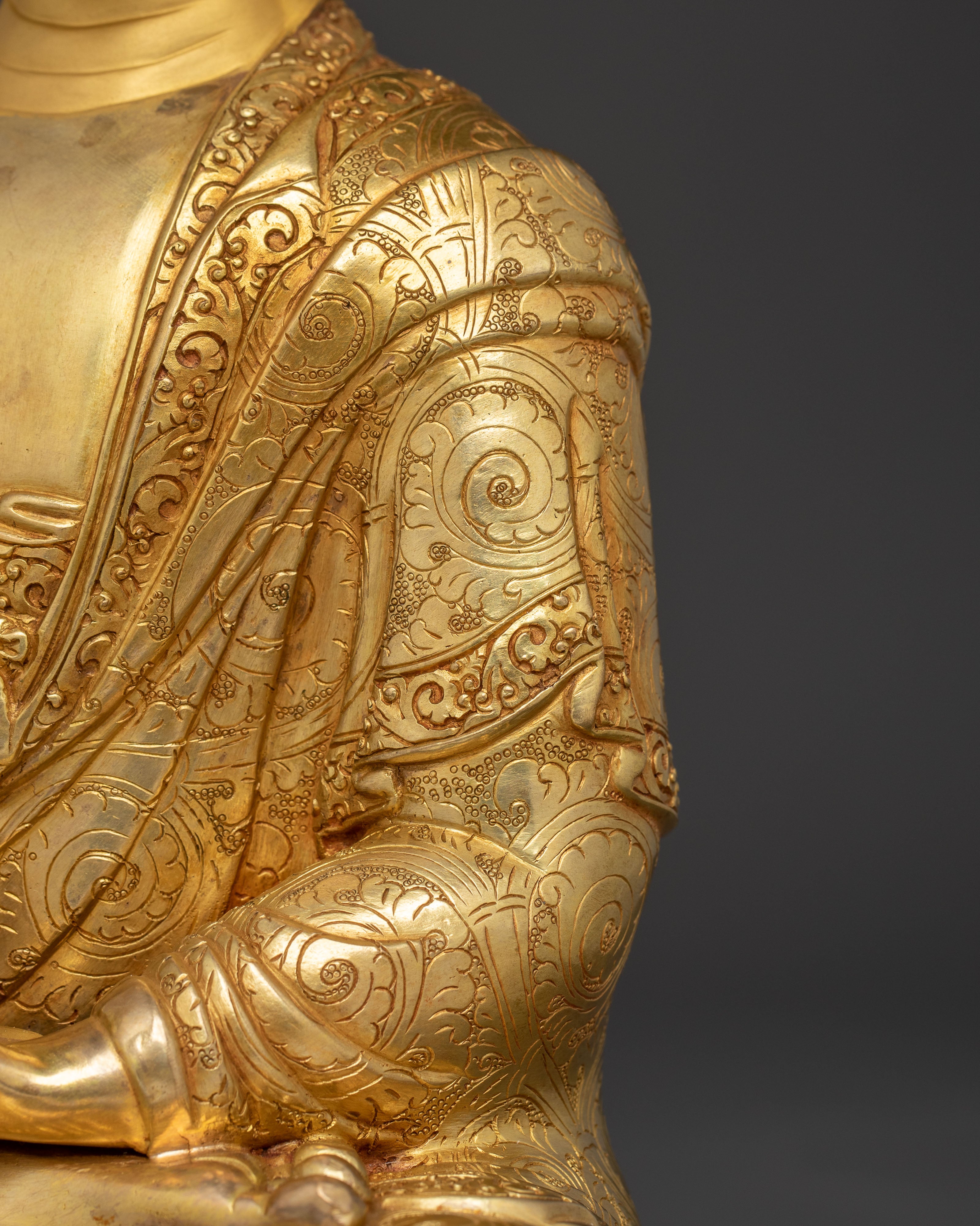 Golden Handmade Statue of Mitrgupa | Tantric Protector Deity