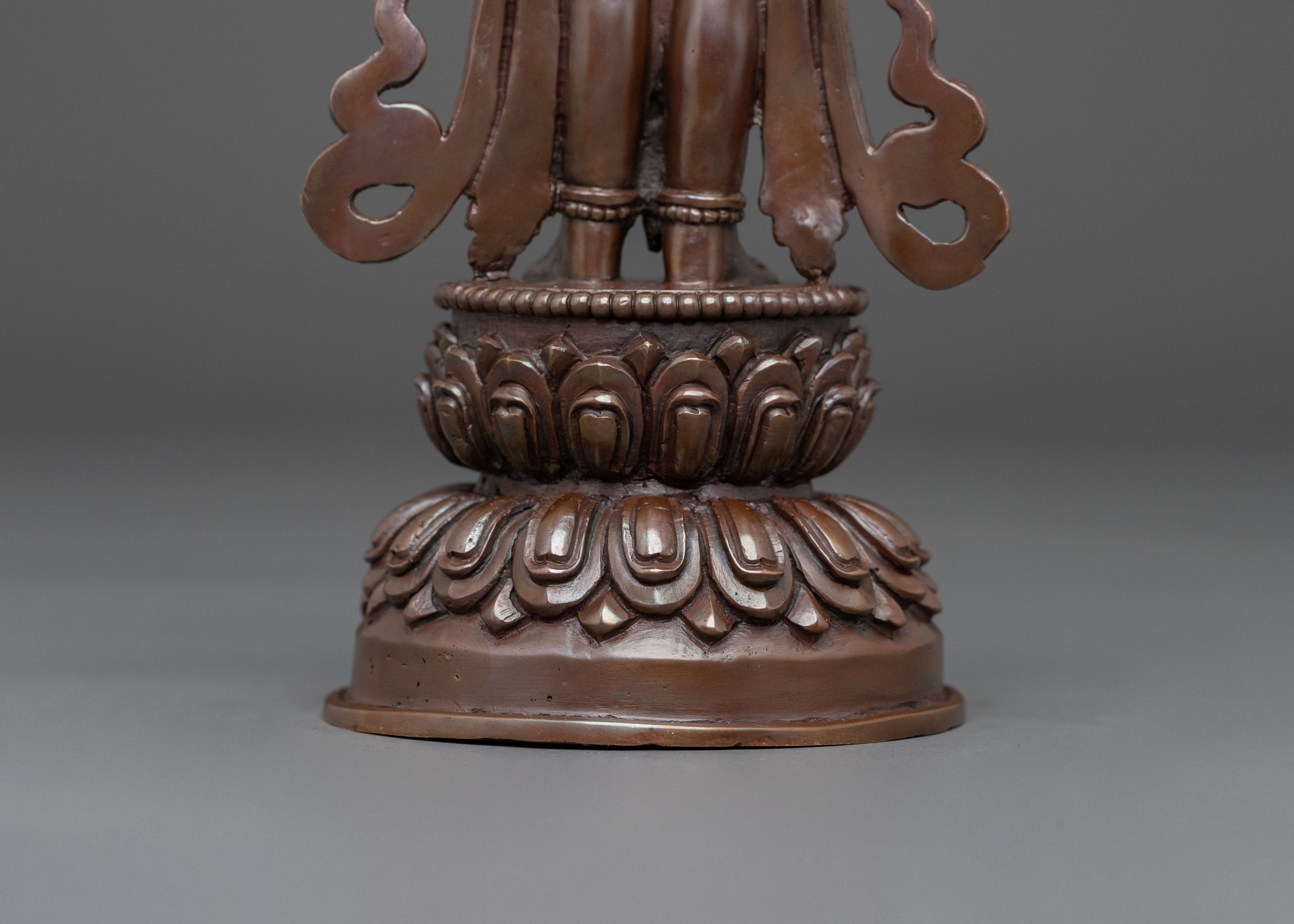 Tikshna Manjushri Sculpture | Oxidized Copper Body