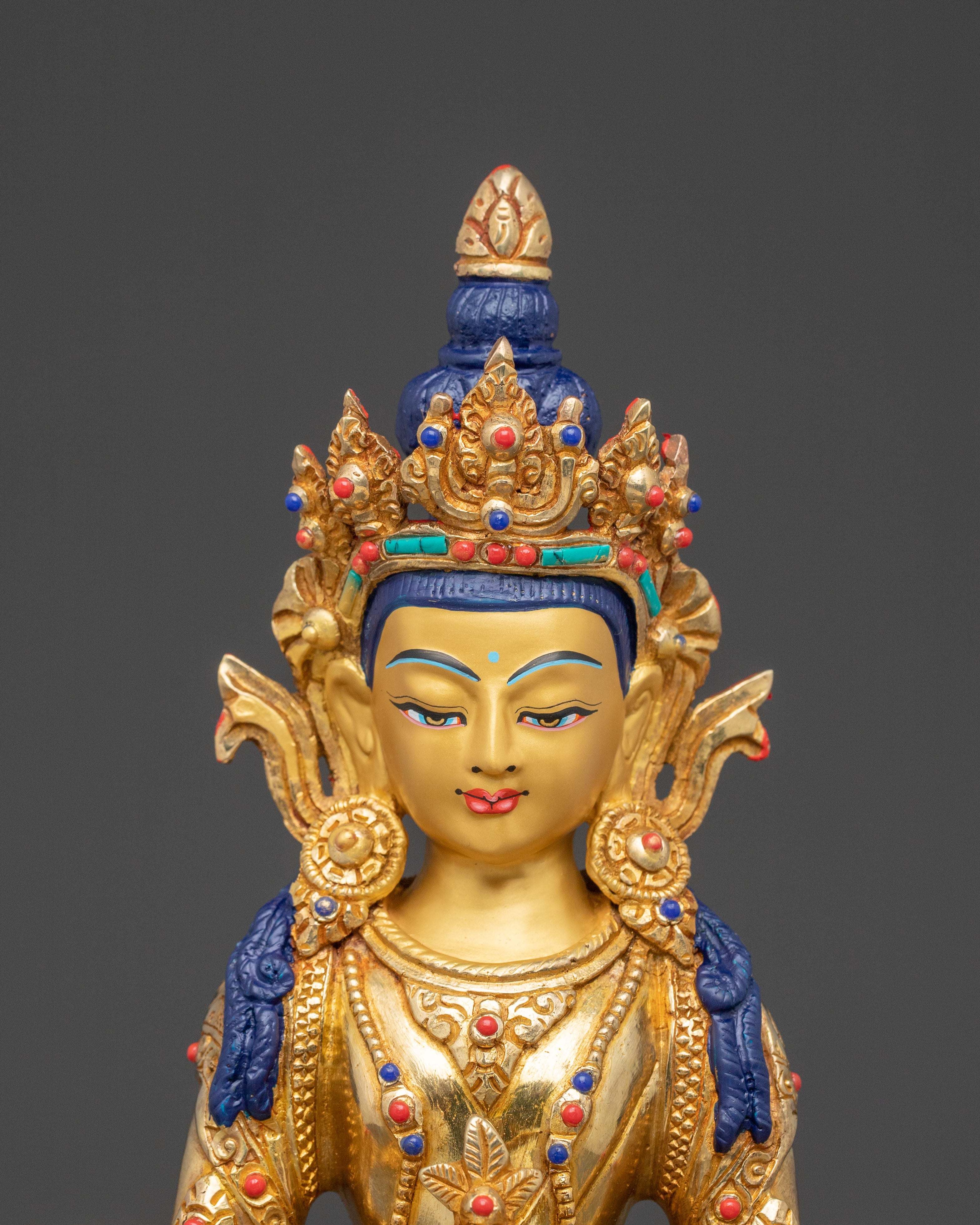 Amitayus Buddha Statue: Sacred Figure for Decor