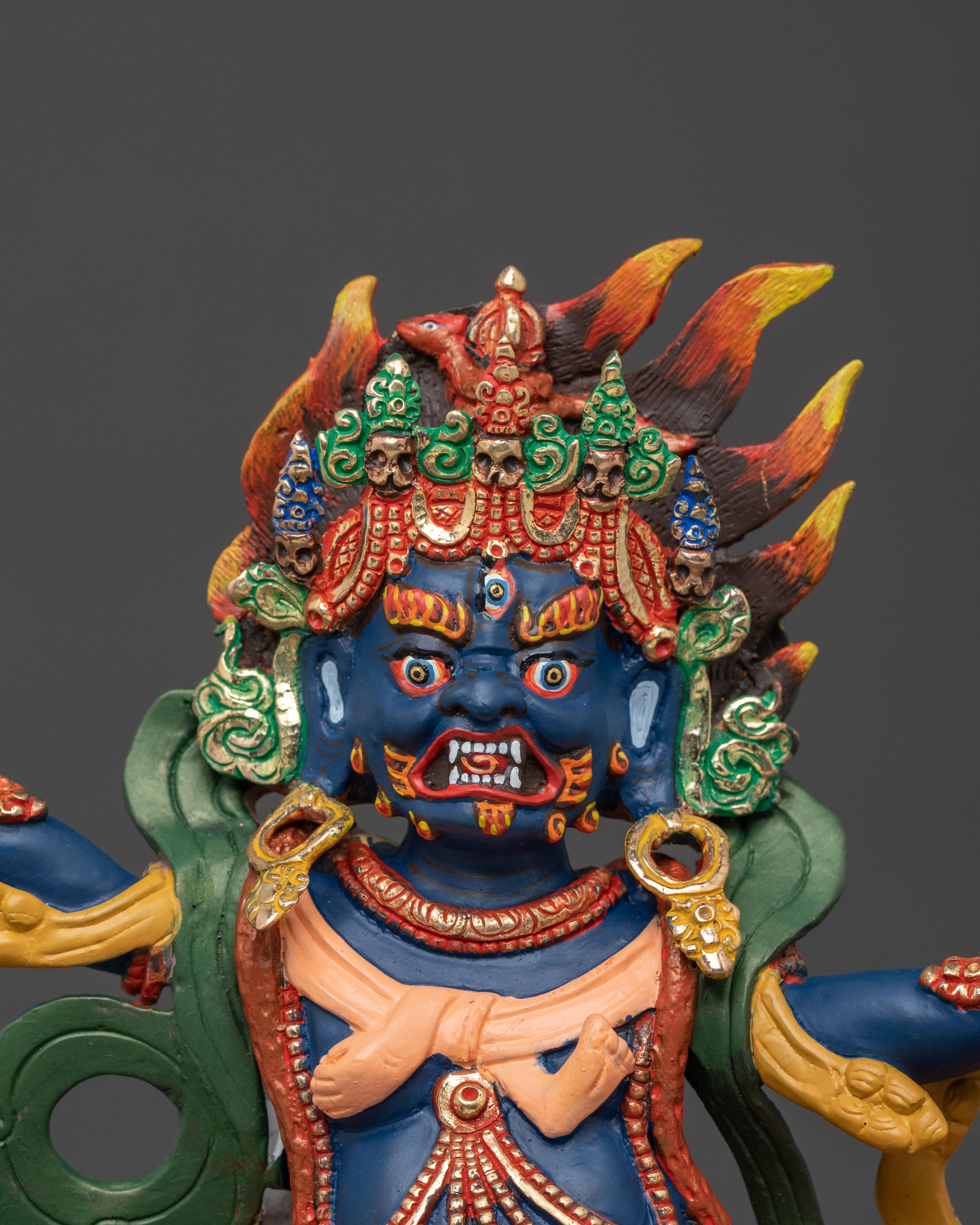 Handcrafted Dorje Gotrab Statue | Wrathful Deity