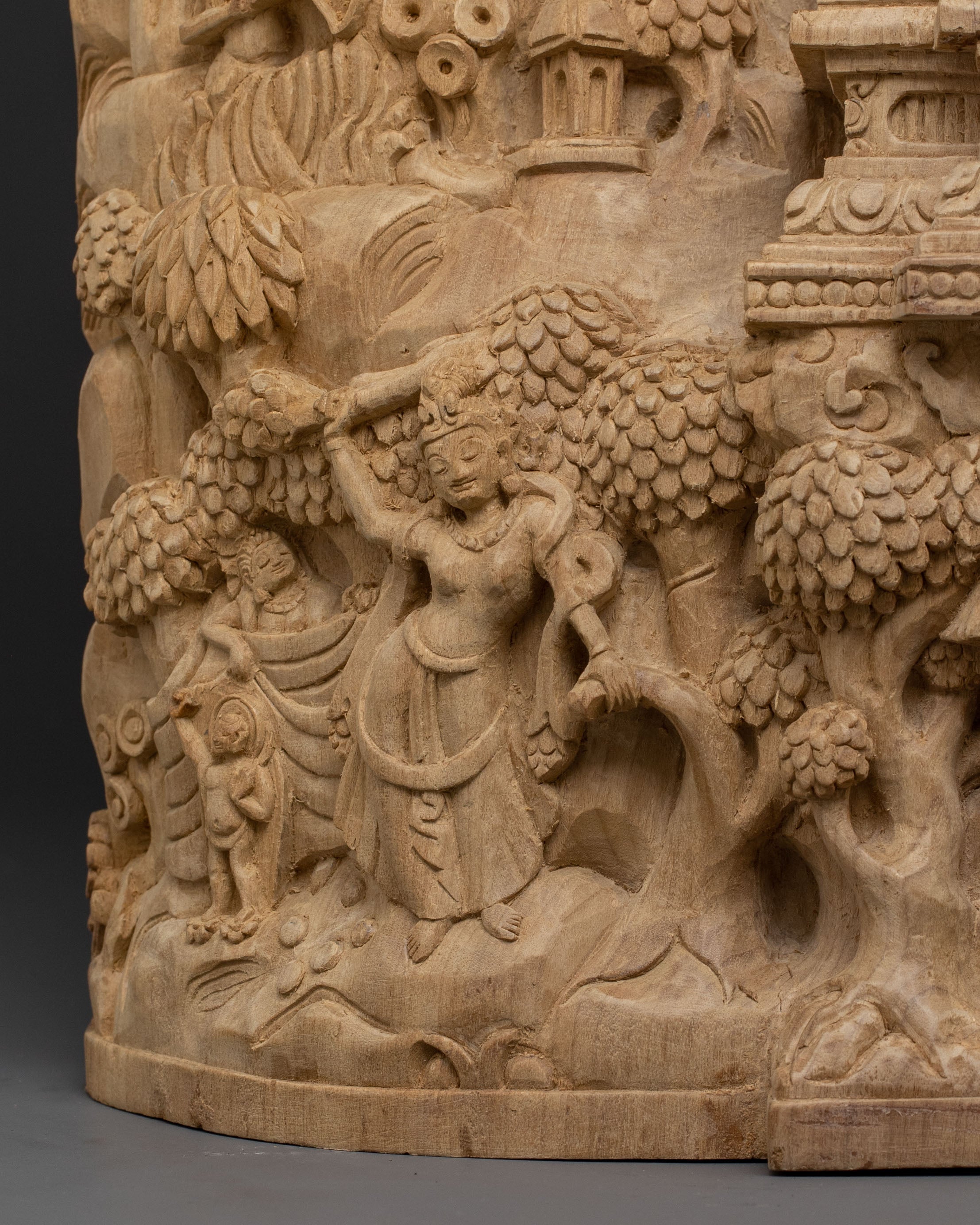 Shakyamuni Buddha Spiritual Wooden Sculpture | Available for Commision