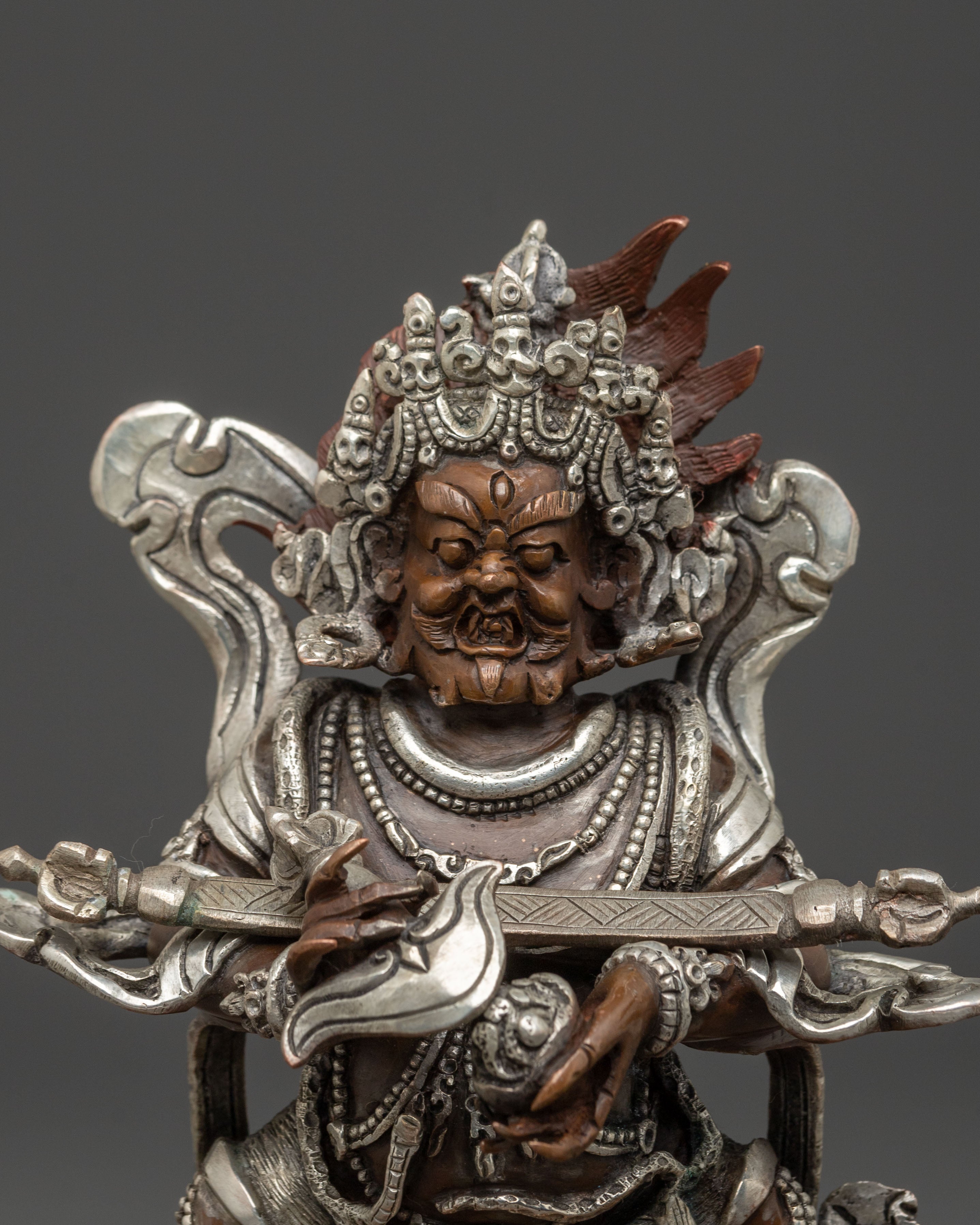 Shakya Mahakala Statue of Protection | Fierce Tibetan Protector