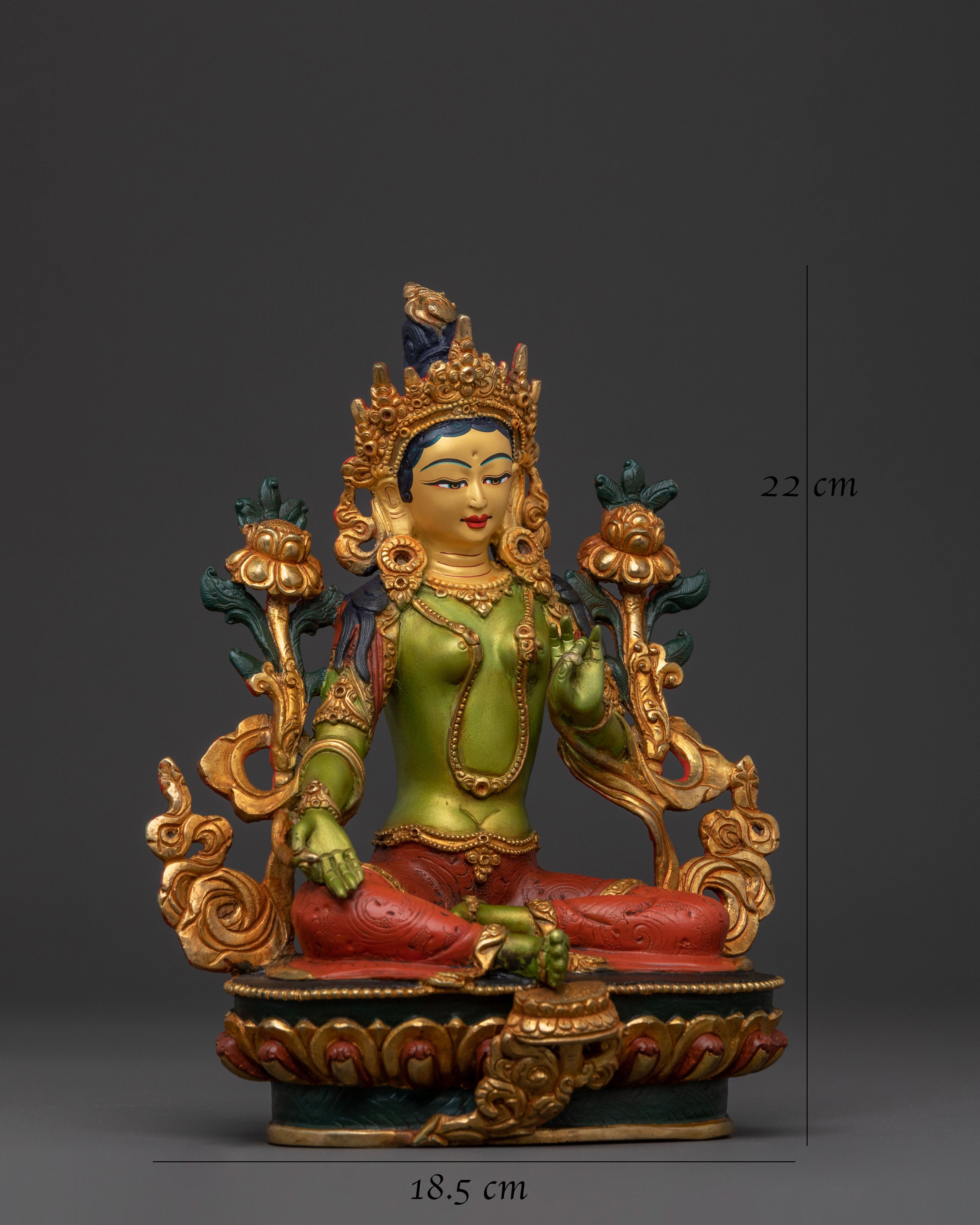 Green Tara Sacred Statue | Compassion Icon