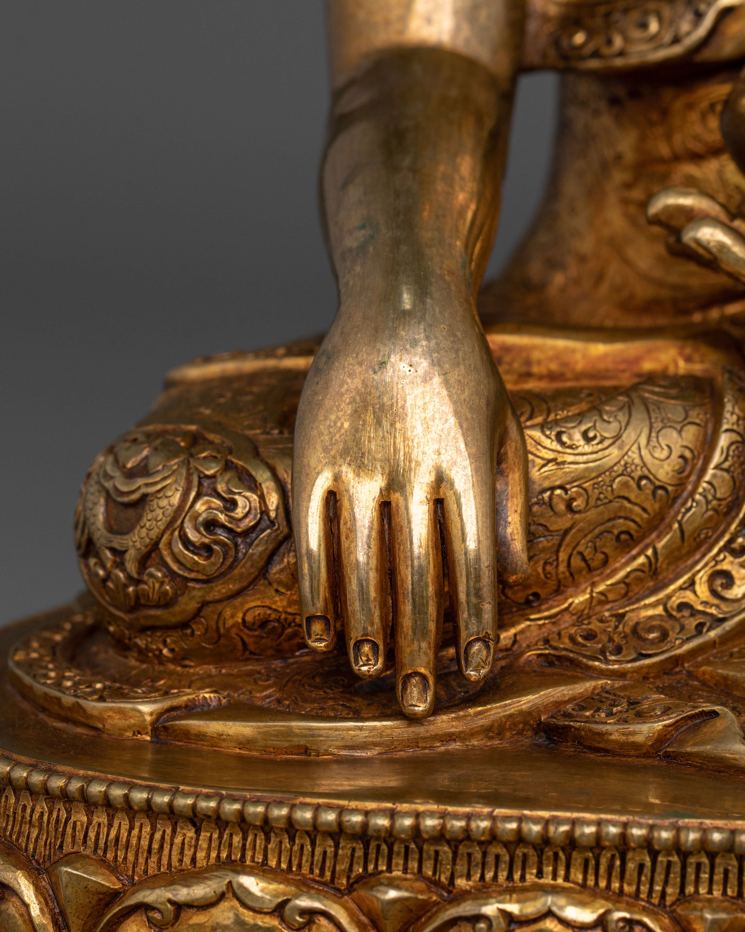 Hand-Carved Shakyamuni Buddha Statue | Home Decor