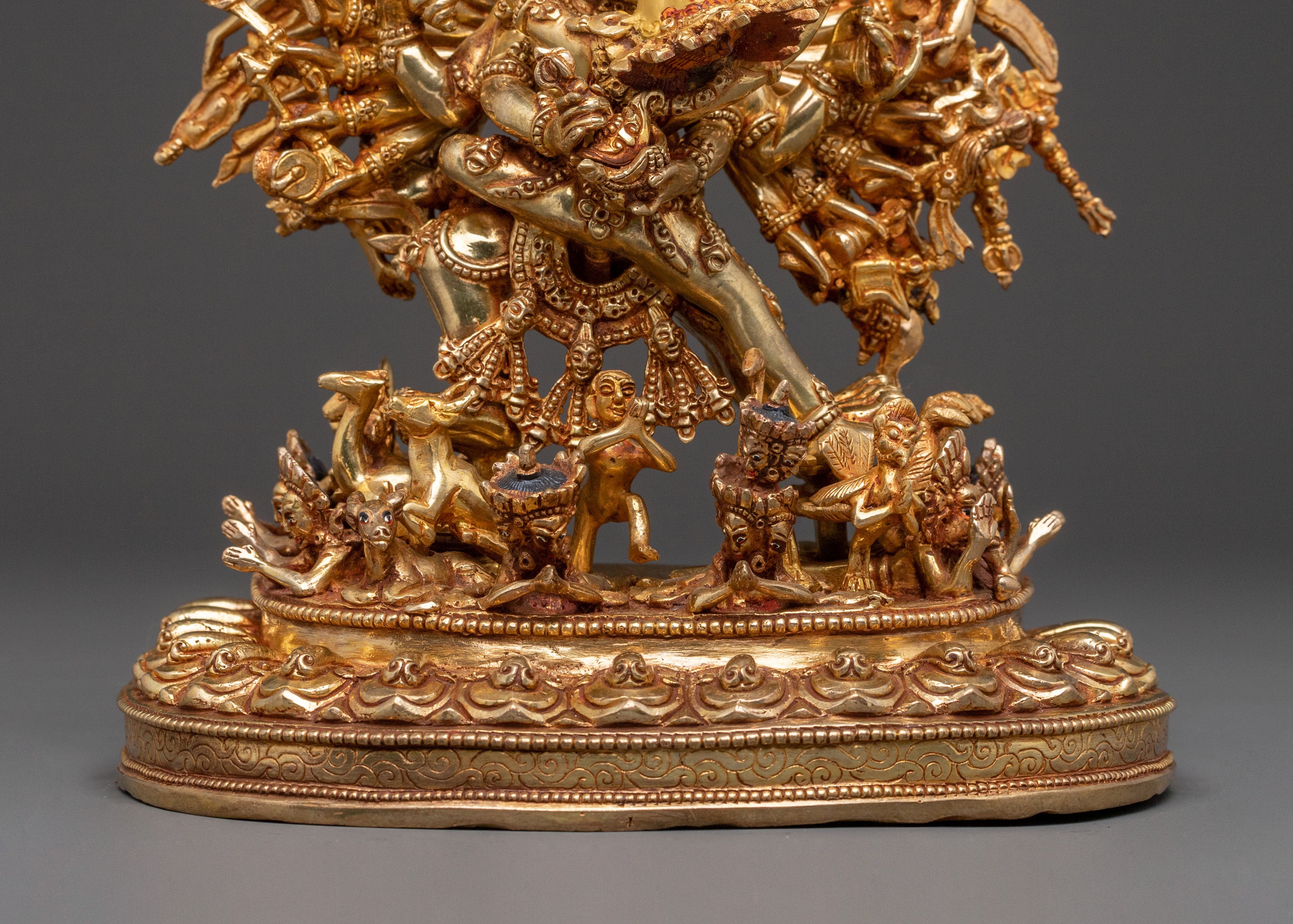 Destroyer of Death Yamantaka Statue – Handcrafted Copper Masterpiece