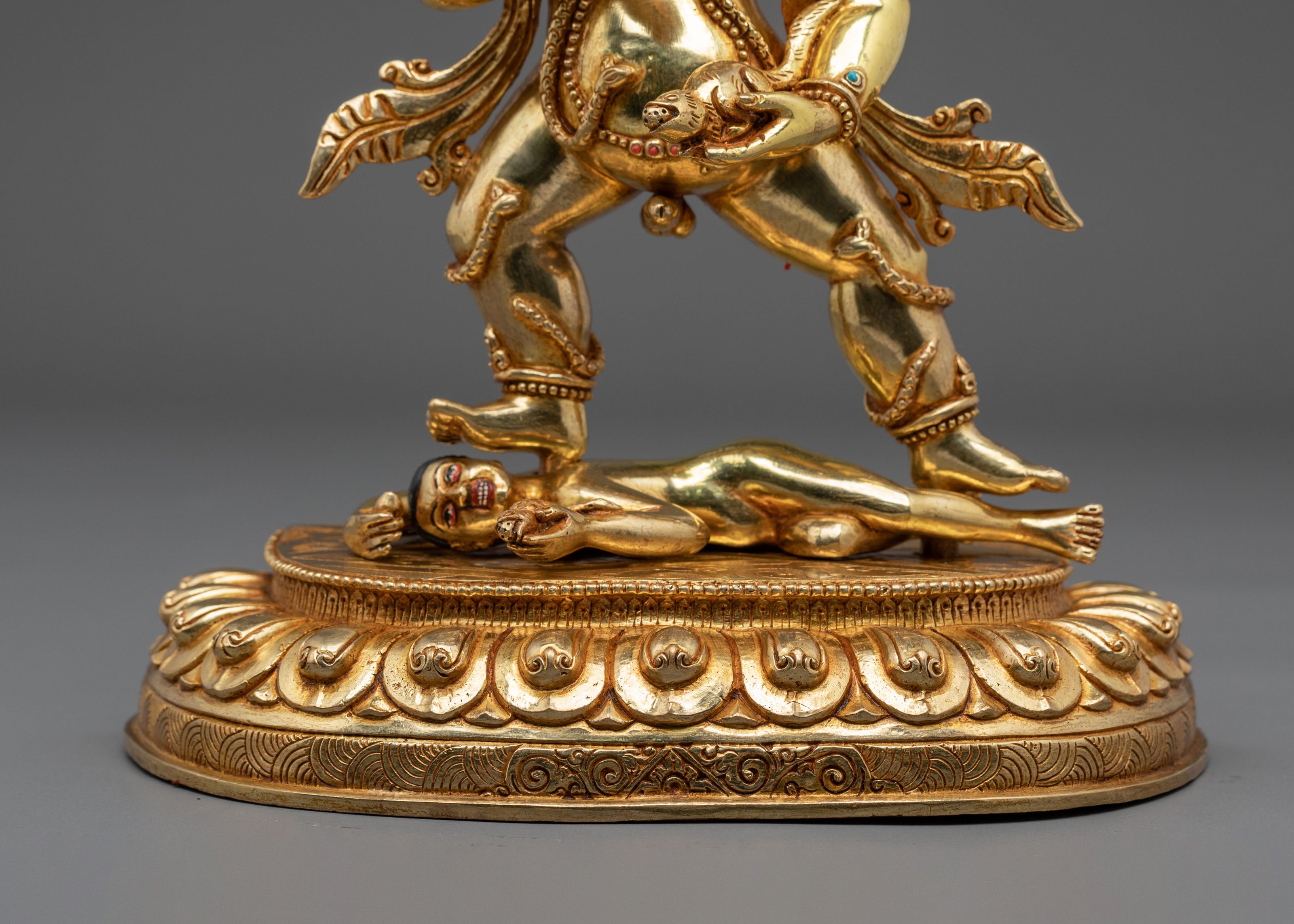 Black Dzambhala Statue | Sacred Buddhist Protector
