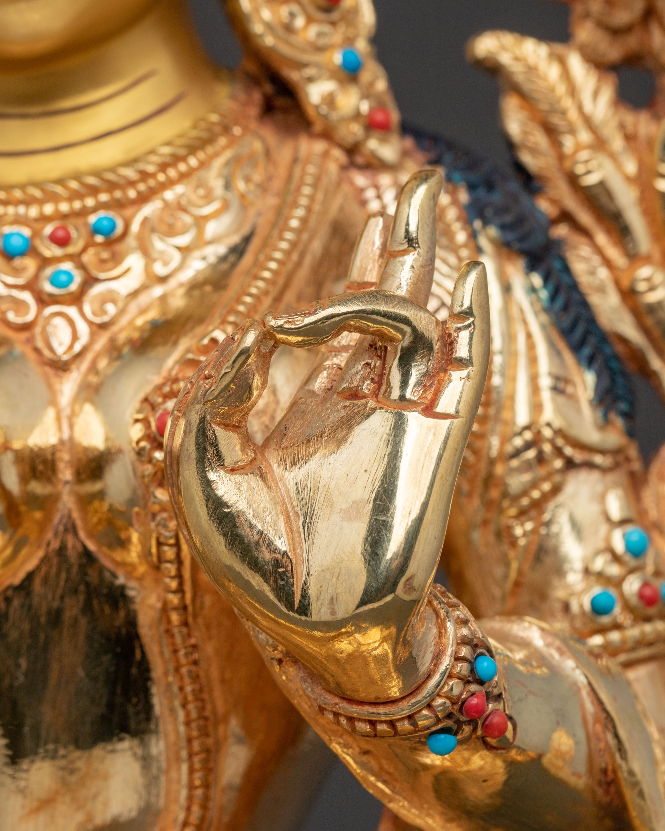 Green Tara Dharma Statue | Handcrafted Serenity