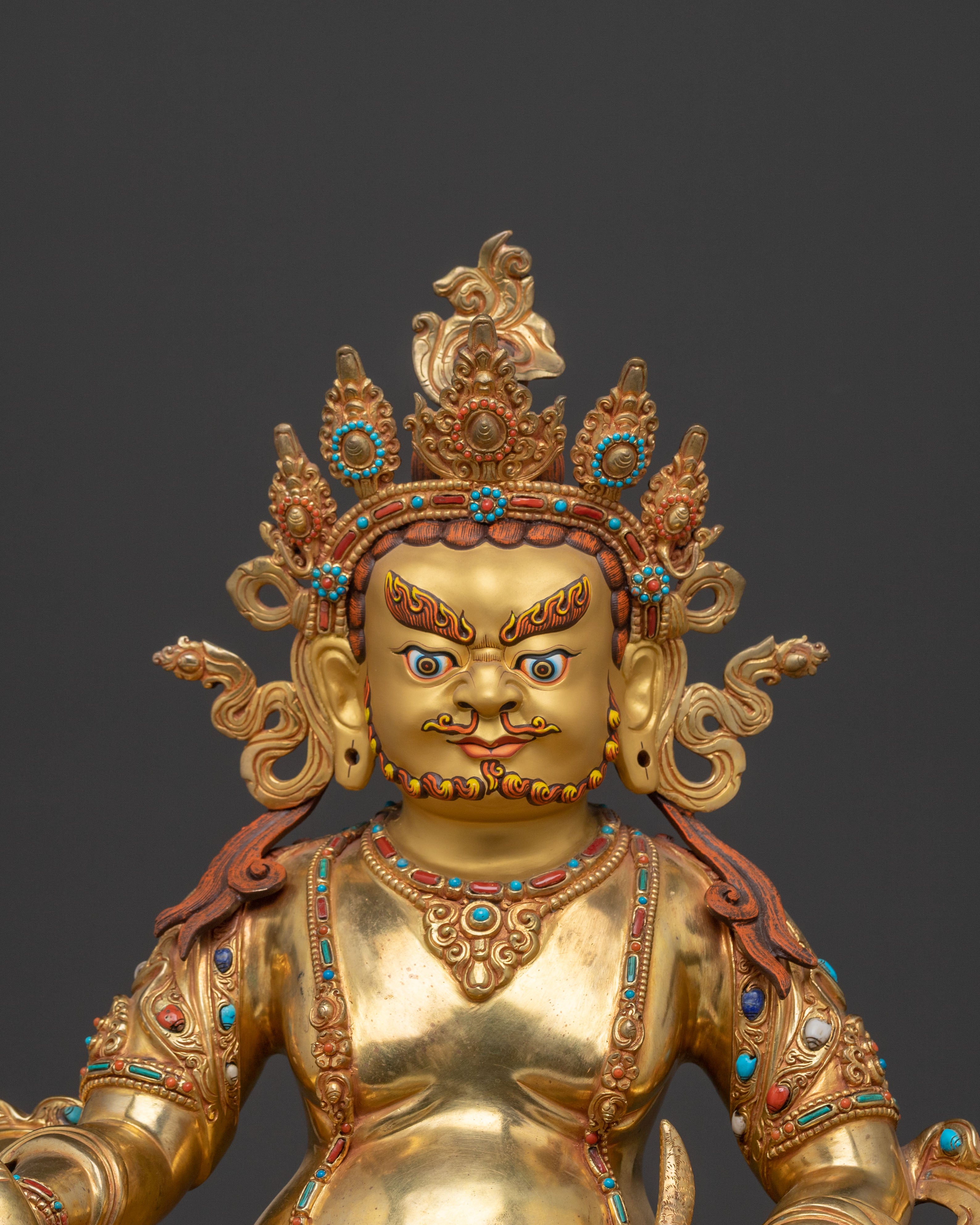 Zambhala Golden Statue | Guardian of Abundance