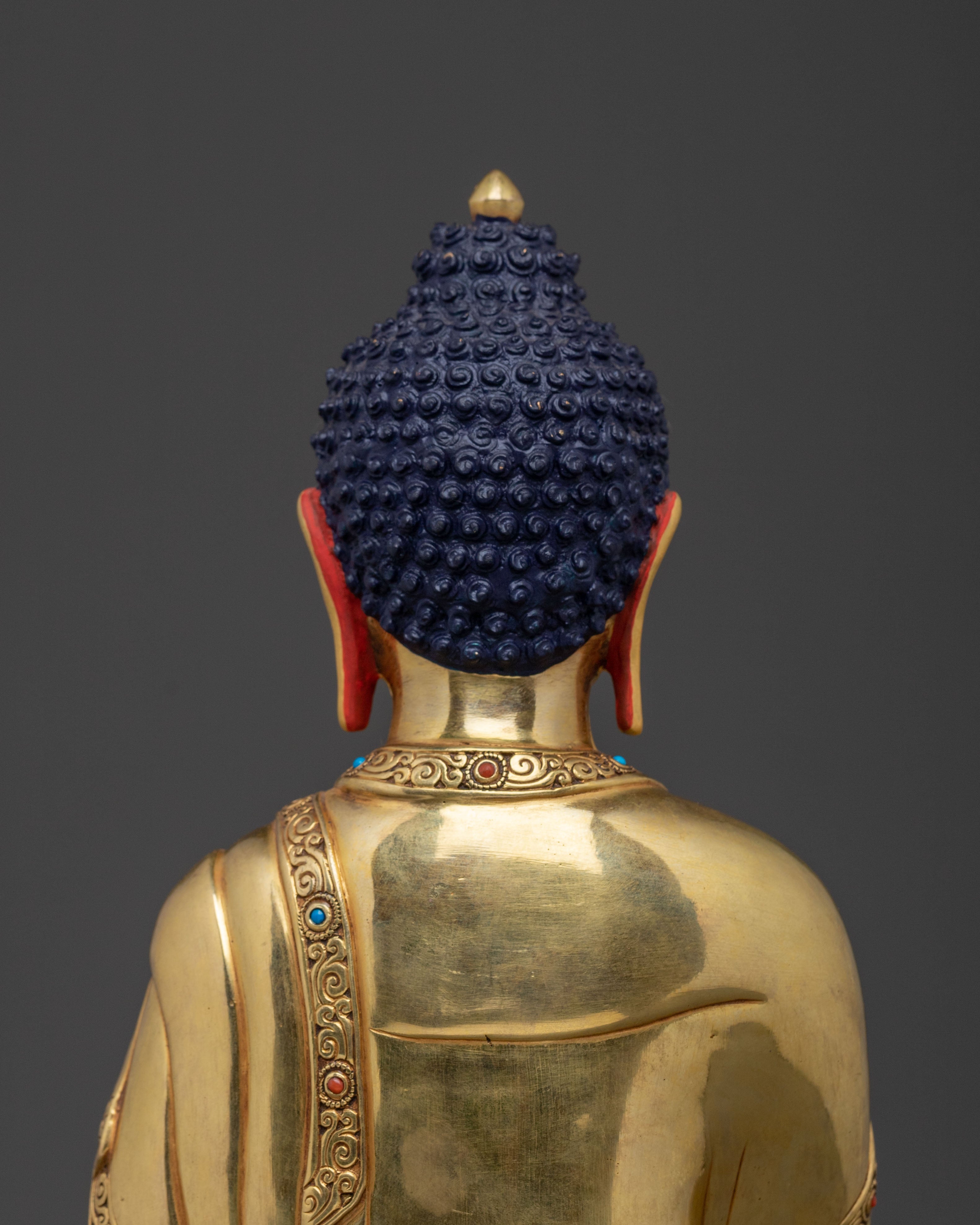 Mitrugpa Sacred Buddha Statue with Antique Finish