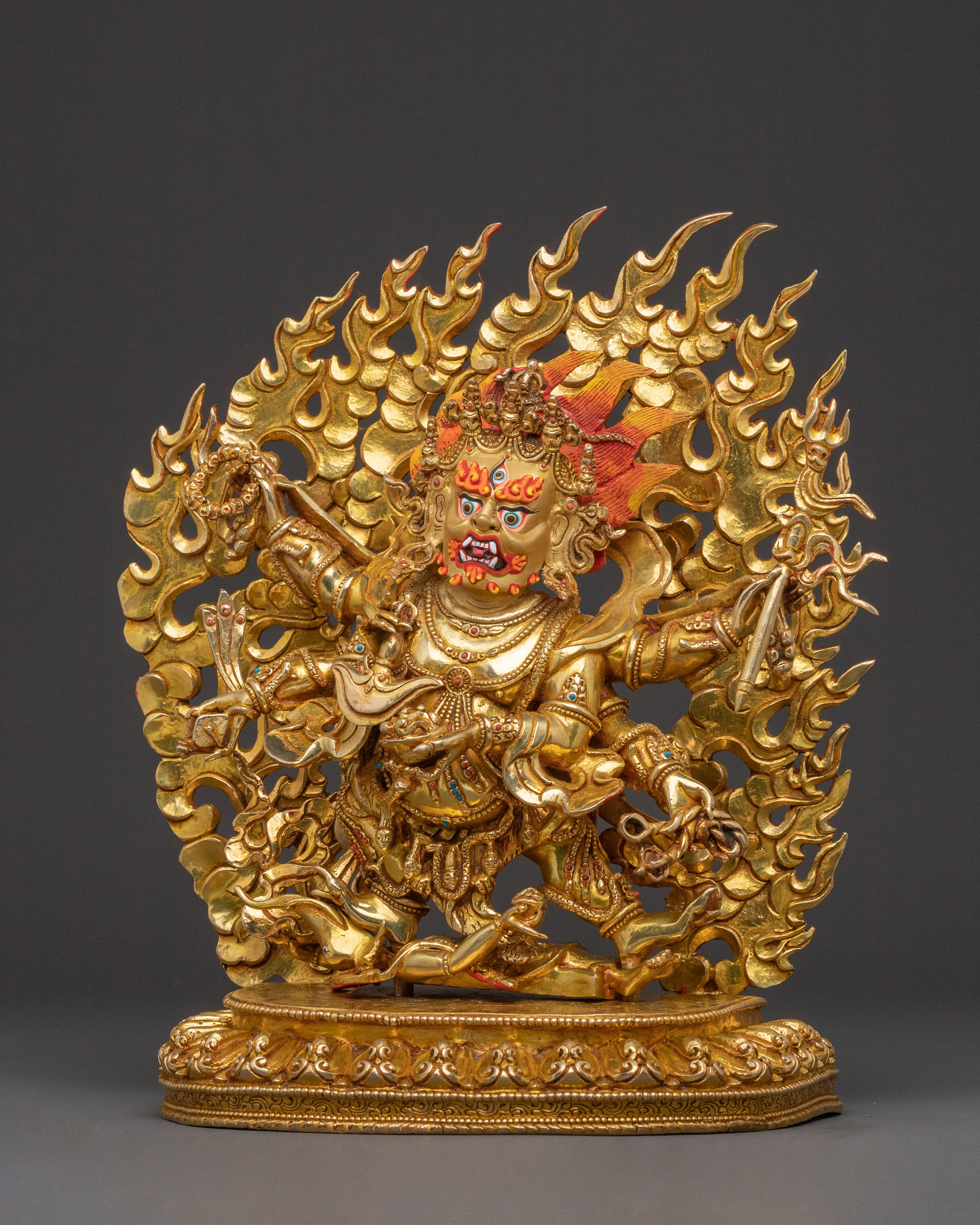 Protector Six Armed Mahakala Statue