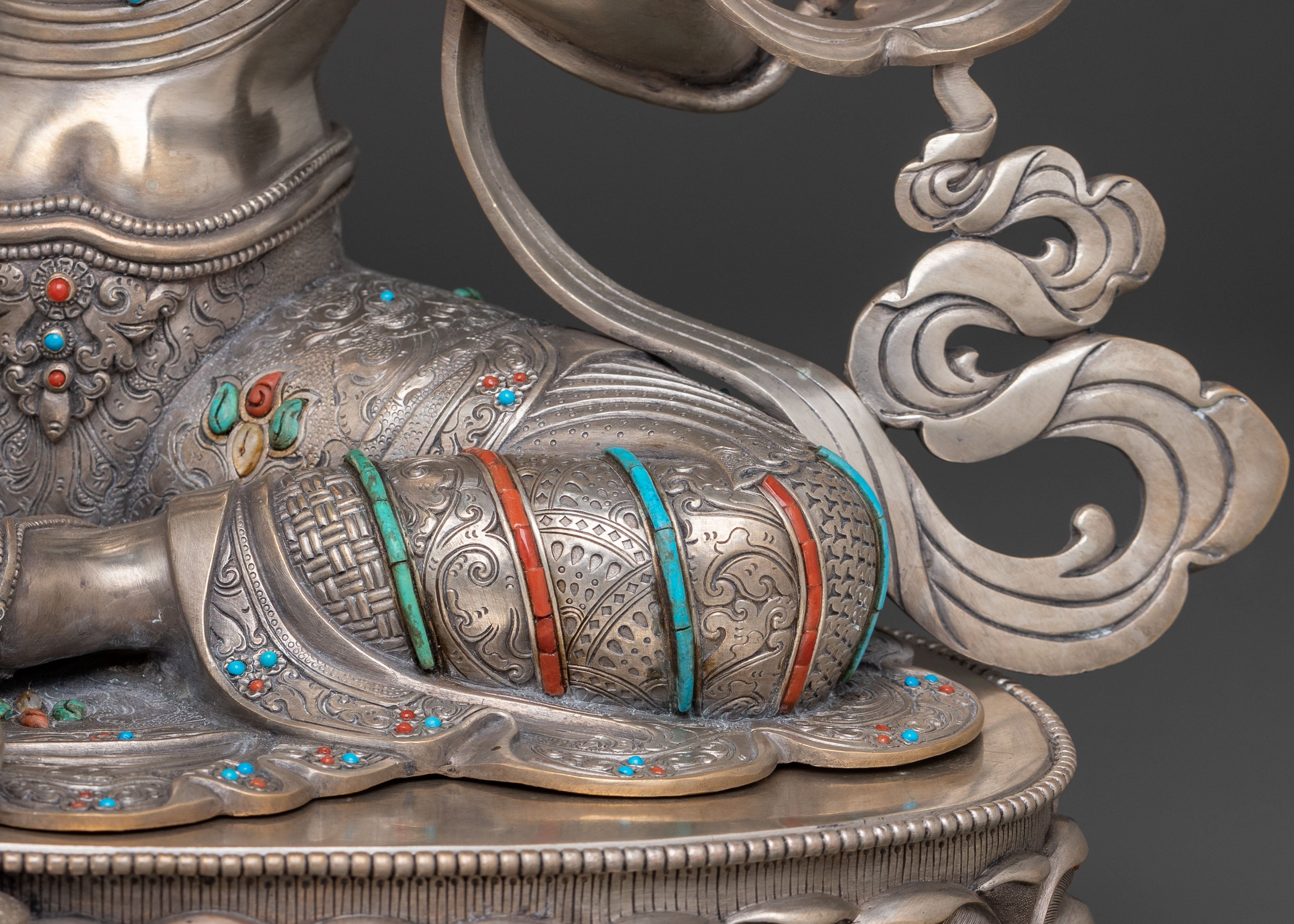 Green Tara Silver Statue | Swift Protector