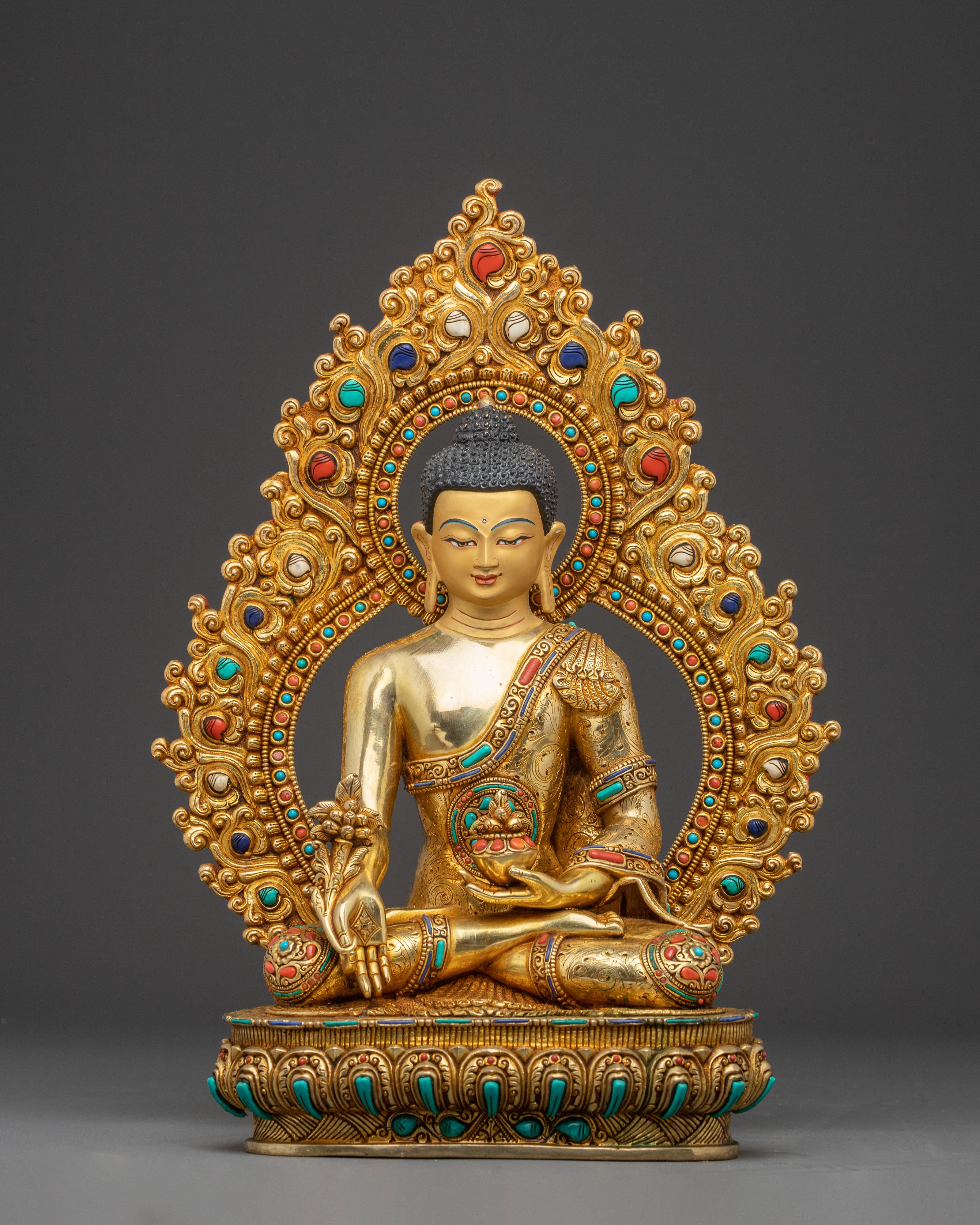 The Buddhist Healing Statue of Medicine Buddha