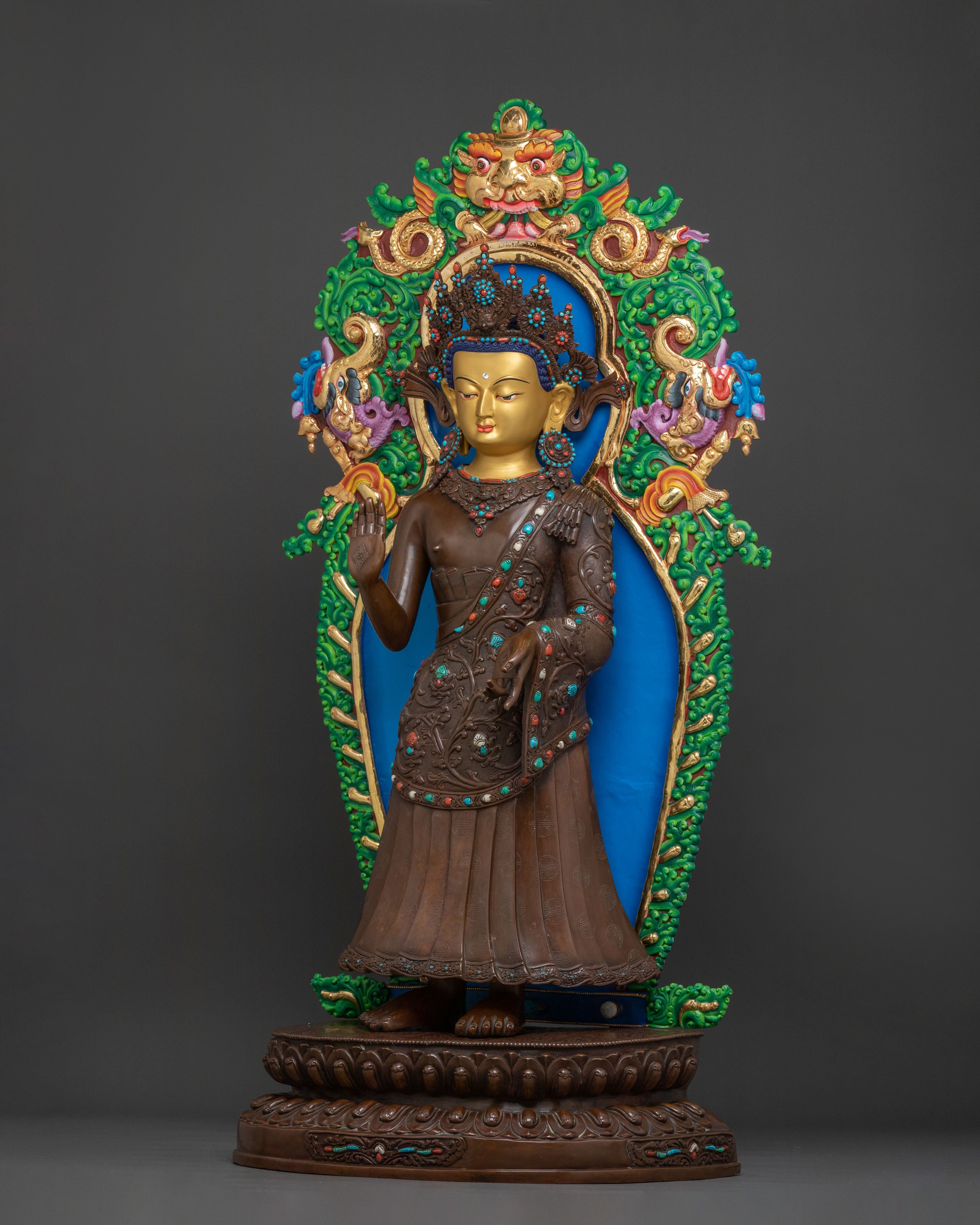 Dipankara Buddha Sacred Figurine | Symbol of Wisdom and Enlightenment