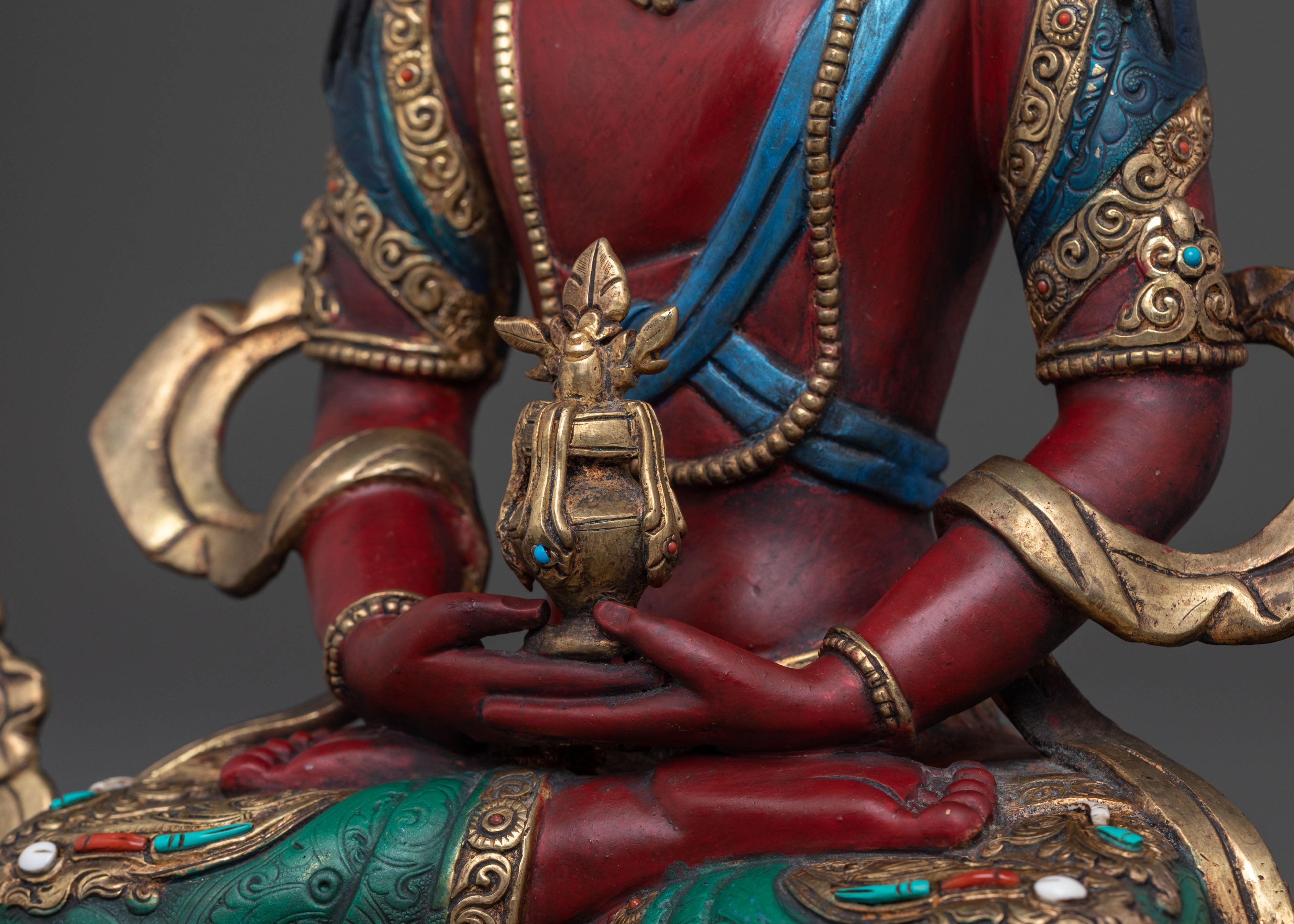 Tibetan Amitayus Buddha Statue of Compassion