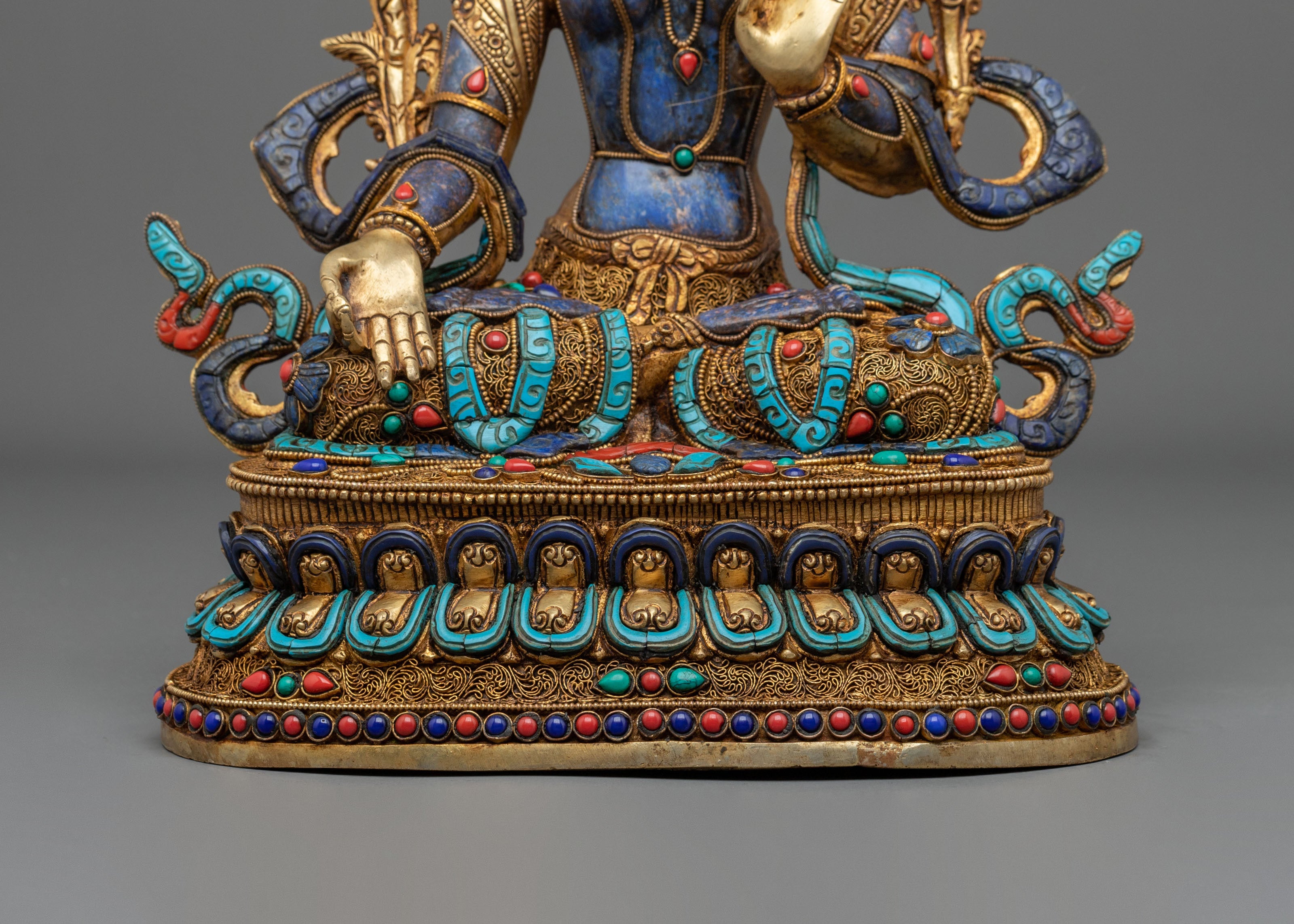 White Tara Gold & Acrylic Painted Statue | Home Decor